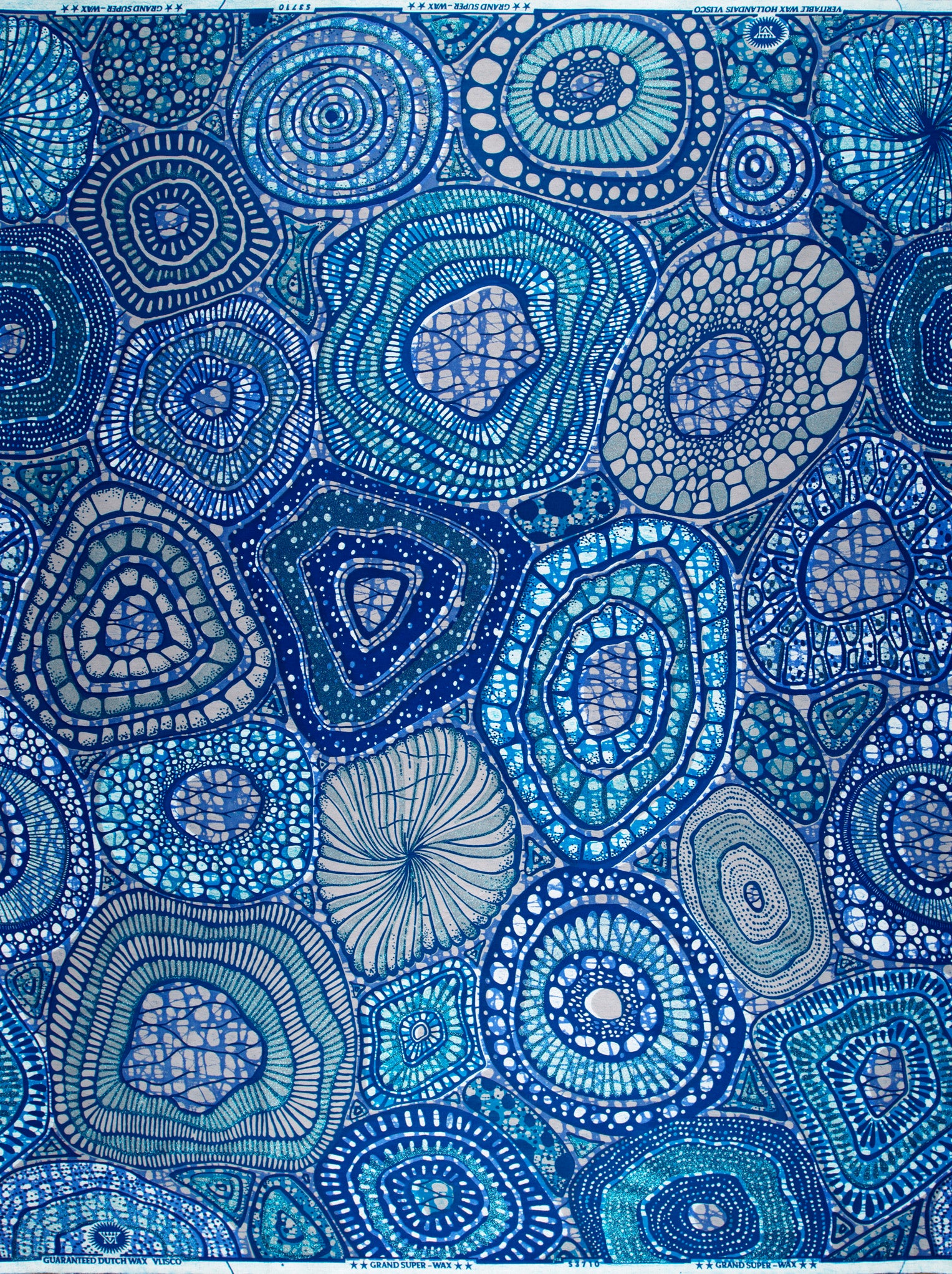 Grand Super-Wax | VLS3710.004 | Orné de Bleu Clair Pailleté