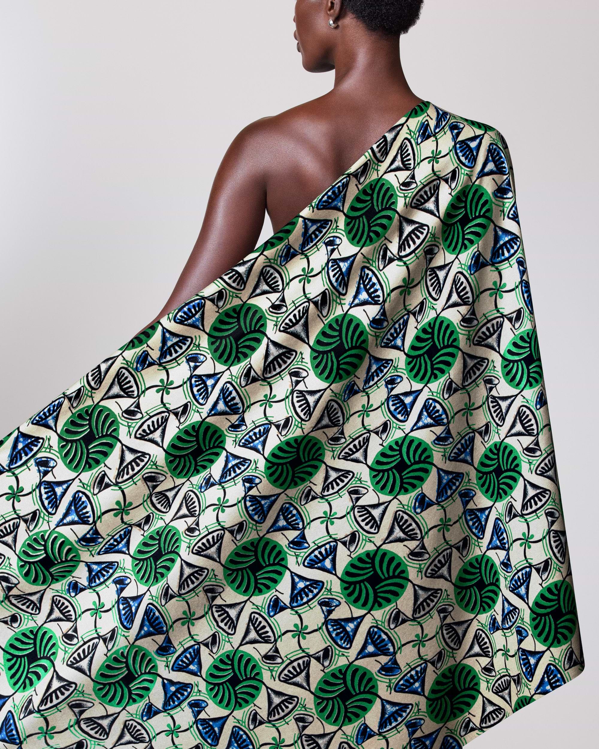 Super-Wax | VLS3735.025 | Emerald Green Embellished – Vlisco
