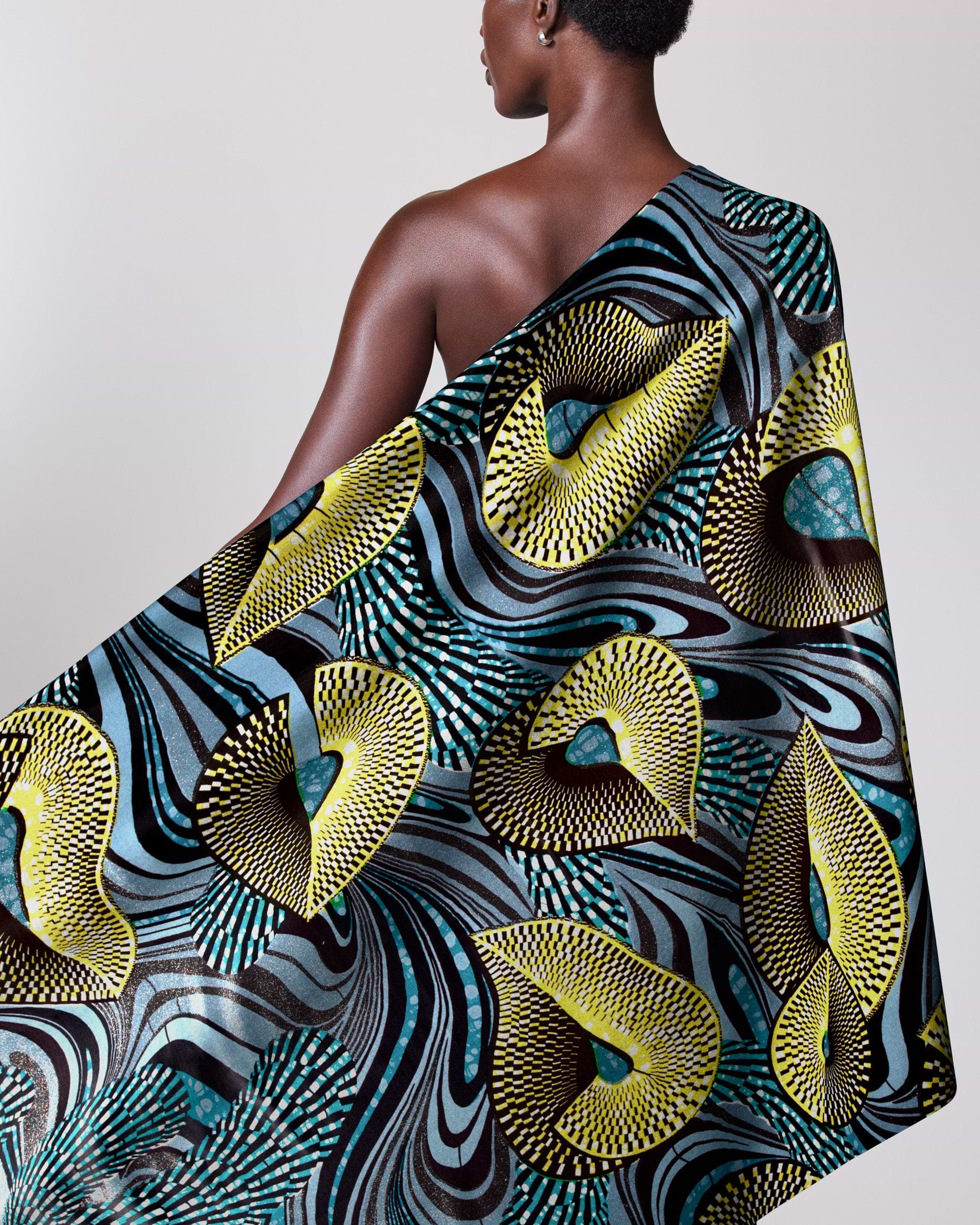 wax for sequin dress African Wedding Dress Women Cotton Wax Print