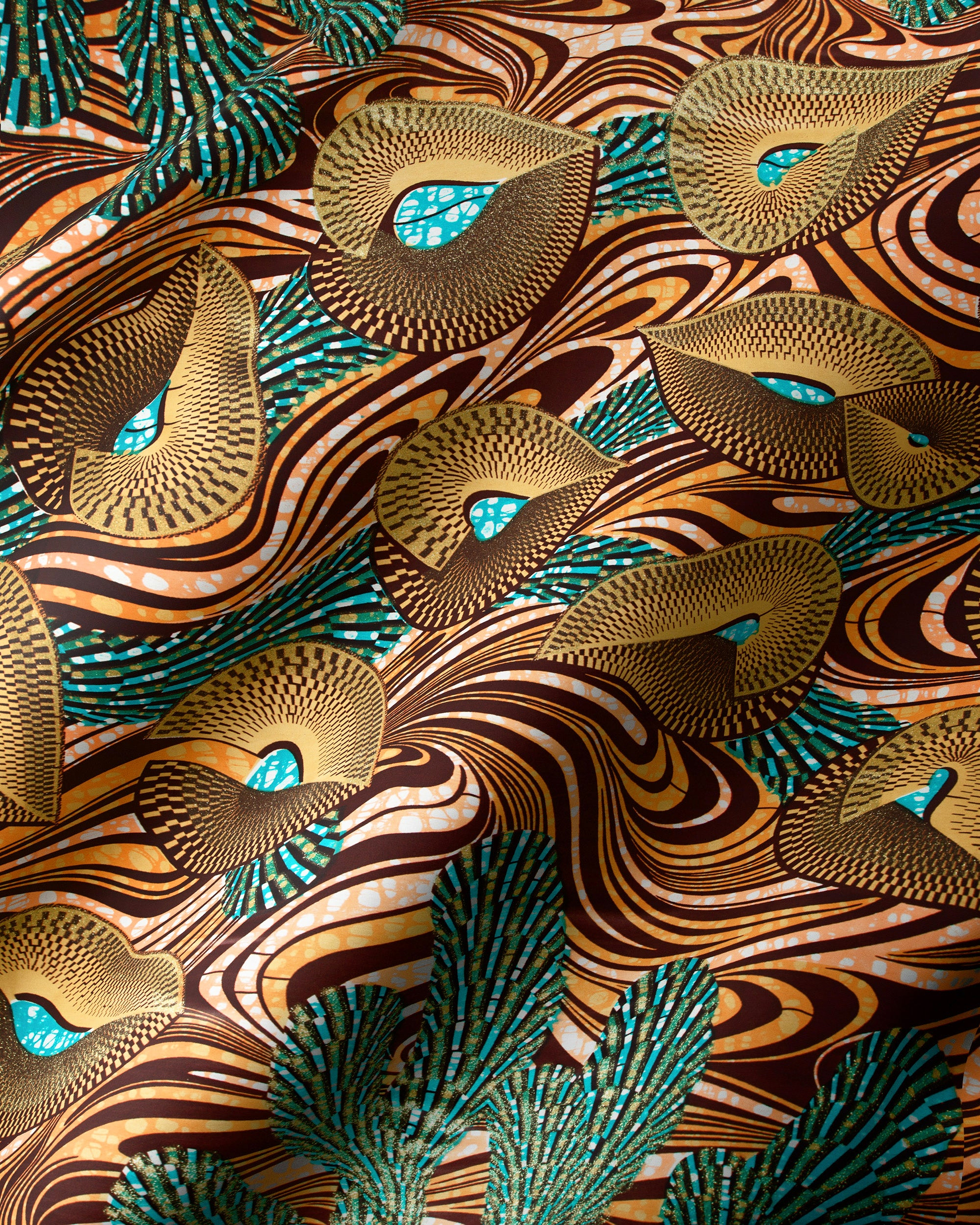 Vibrant african print fabric bold grand super-wax vls6997.007