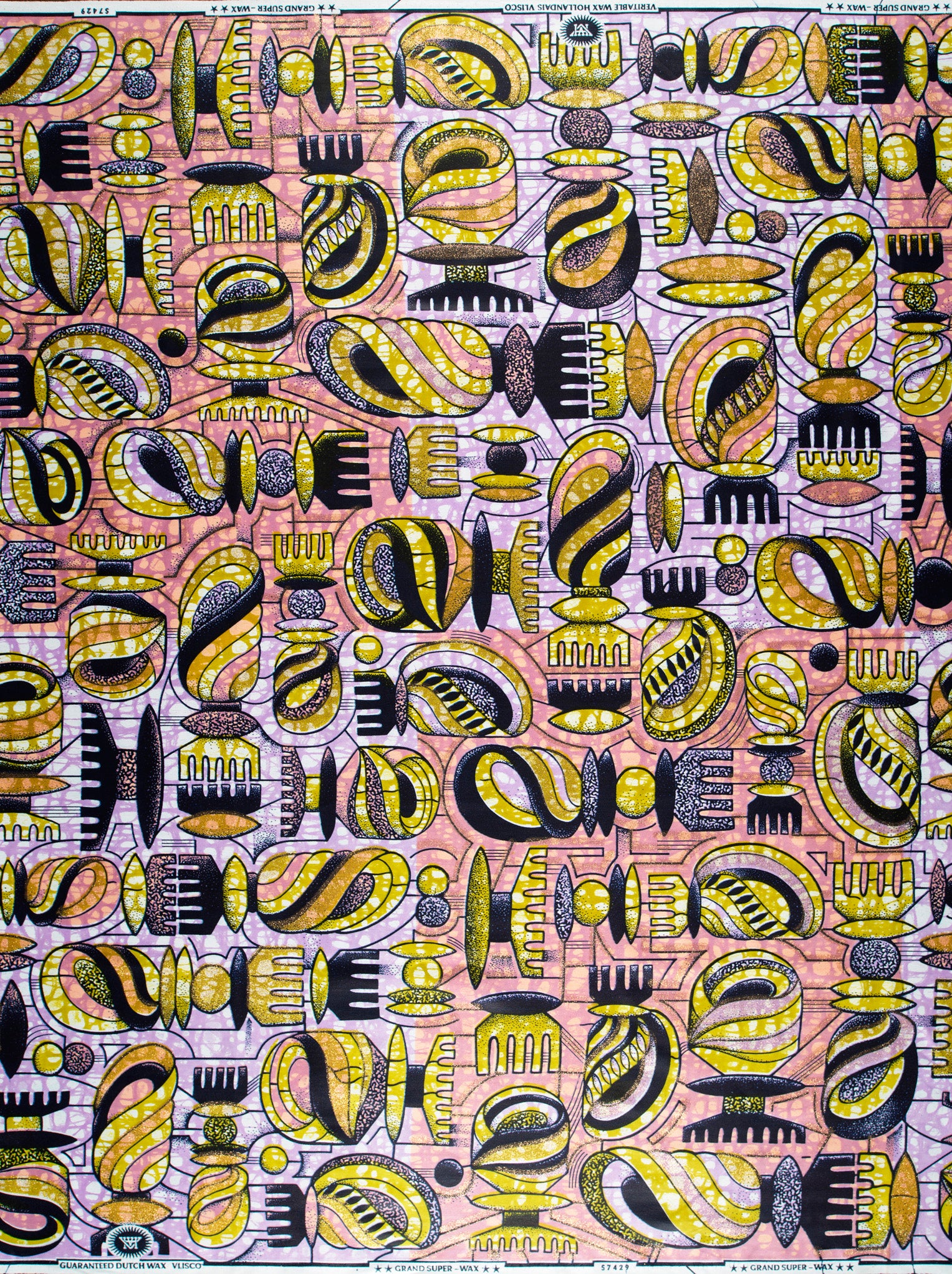 Grand Super-Wax | VLS7429.008 | Gold Glitter Embellished – Vlisco