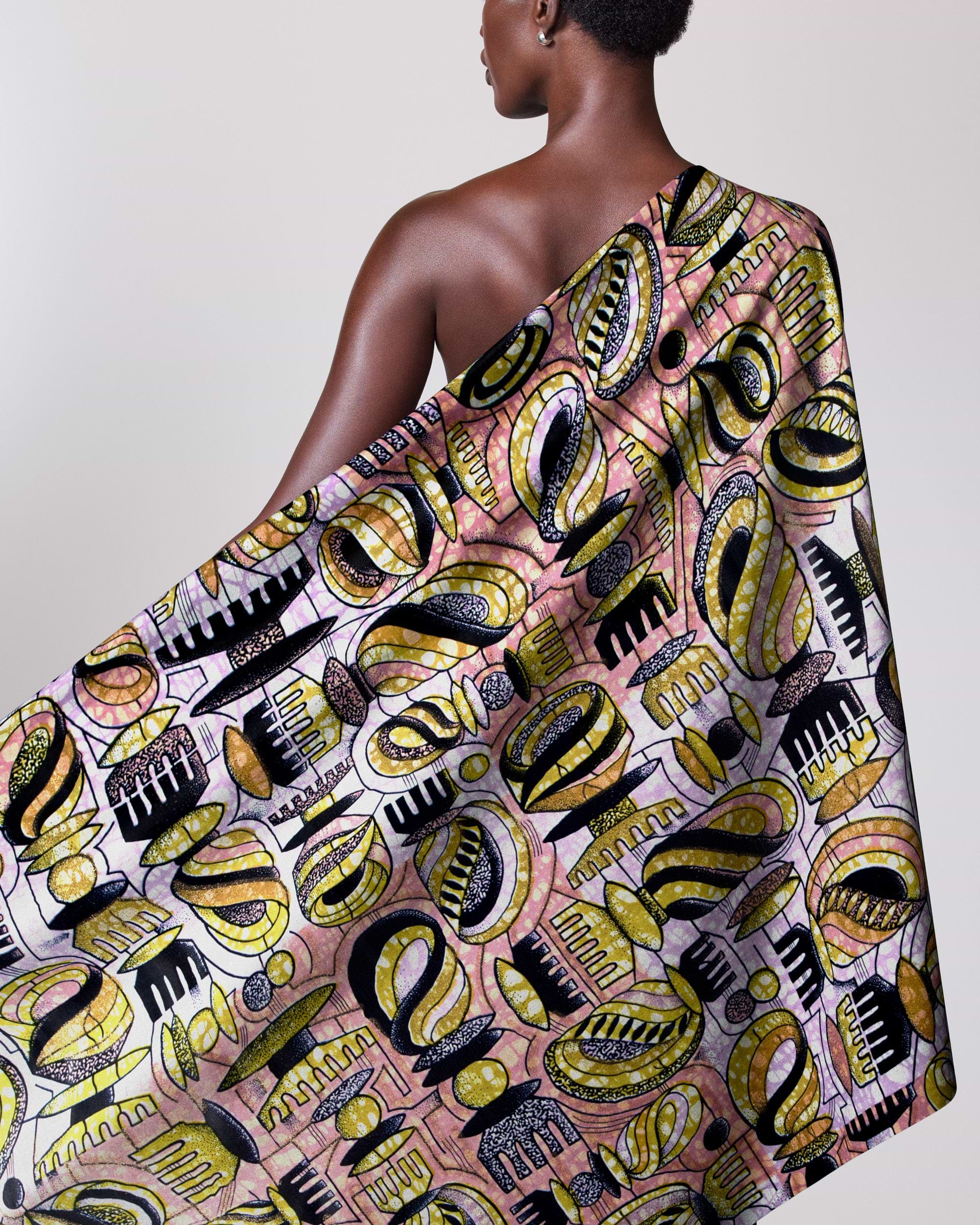 Grand Super-Wax | VLS7429.008 | Gold Glitter Embellished – Vlisco