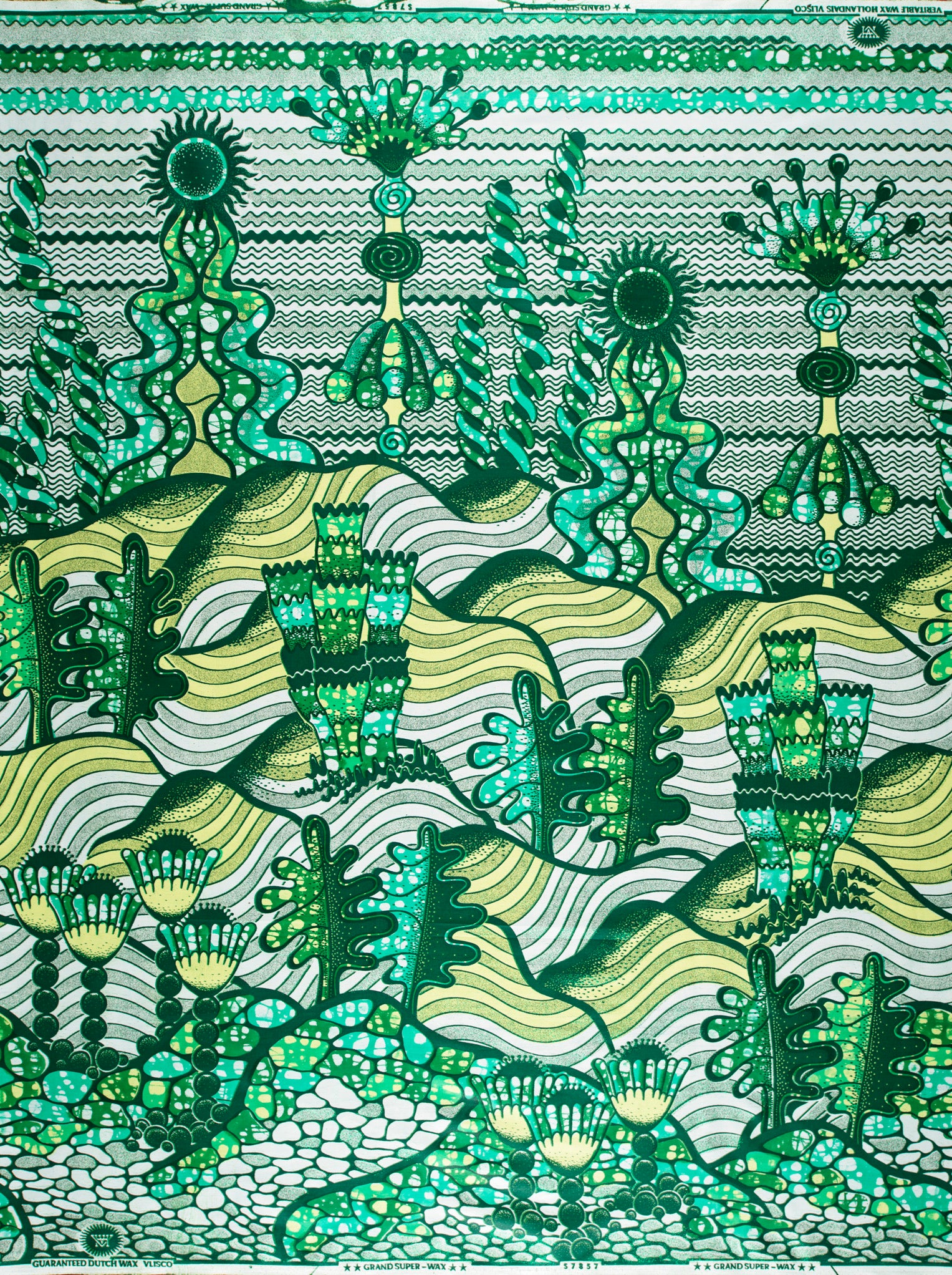 Grand Super-Wax | VLS7857.005 | Green Glitter Embellished