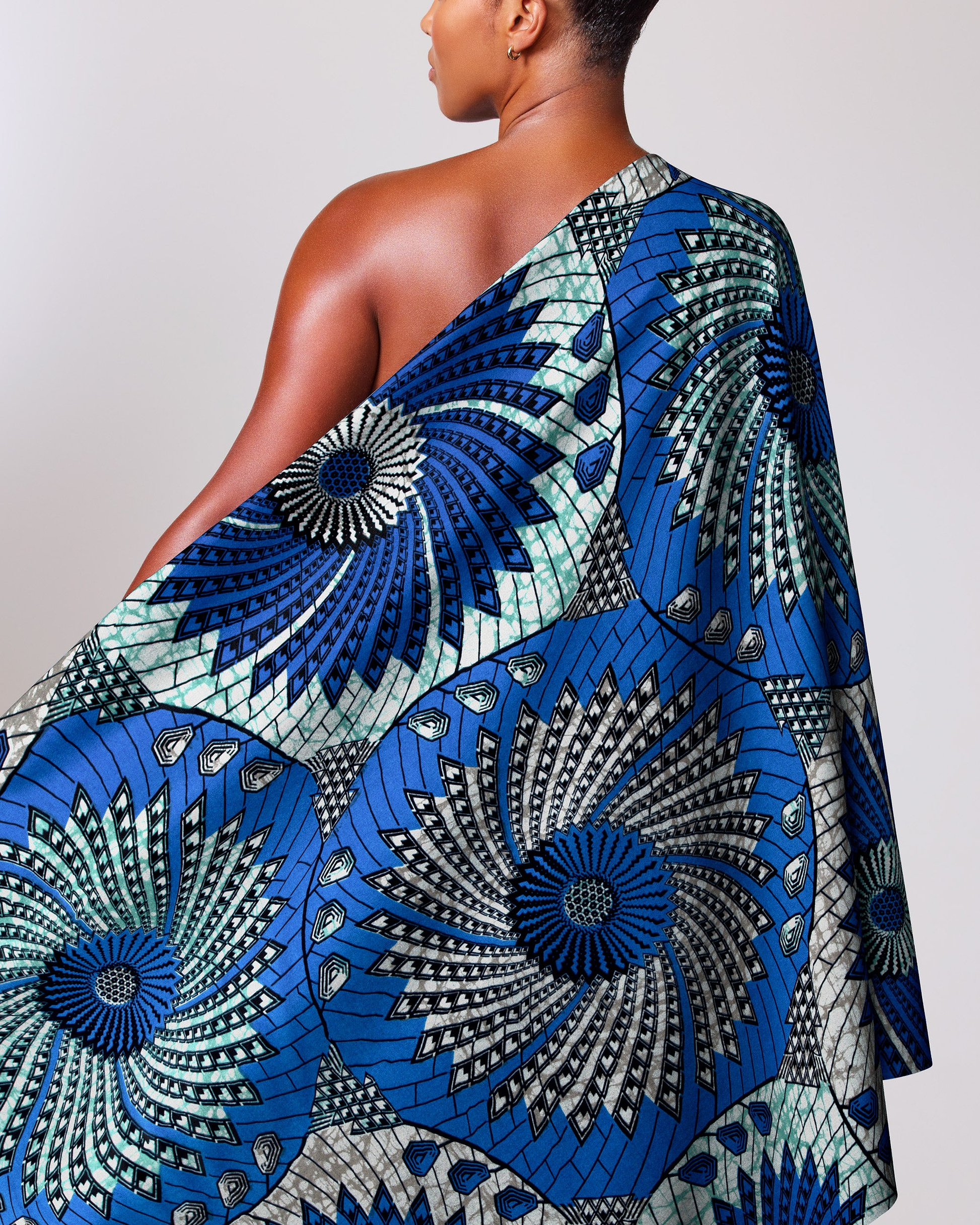 Vibrant blue green black patterned super-wax vls8262.023