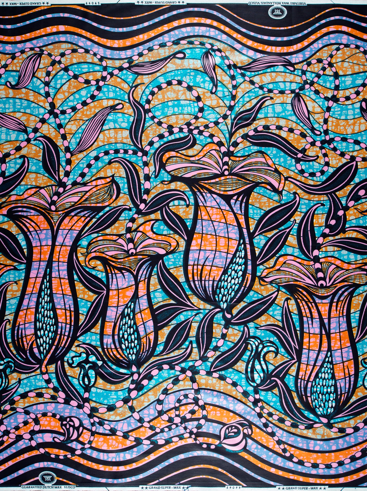 Grand Super-Wax | VLS9099.006 | Blue Glitter Embellished – Vlisco