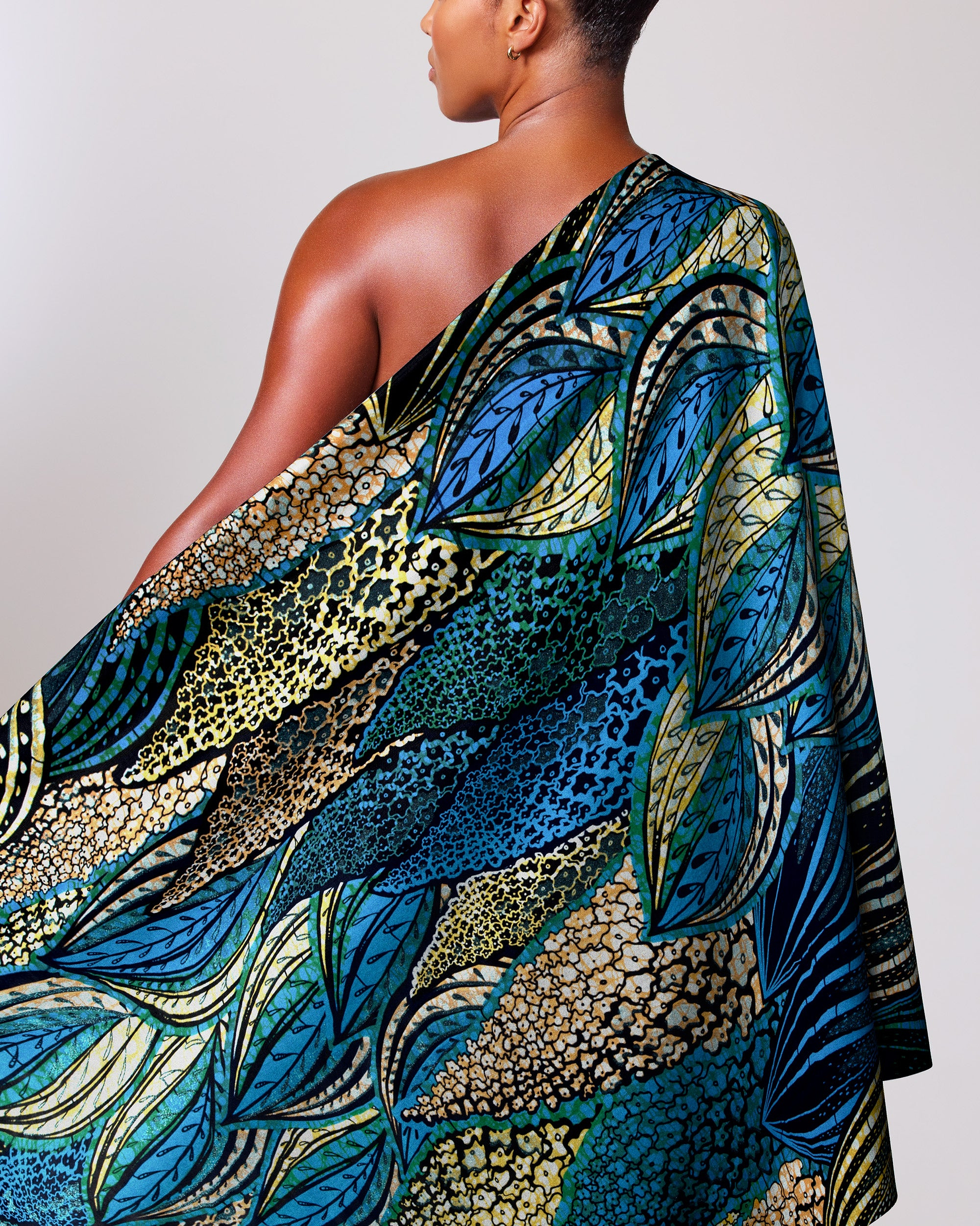 Grand Super-Wax | VLS9376.009 | Orné de Bleu Clair Pailleté