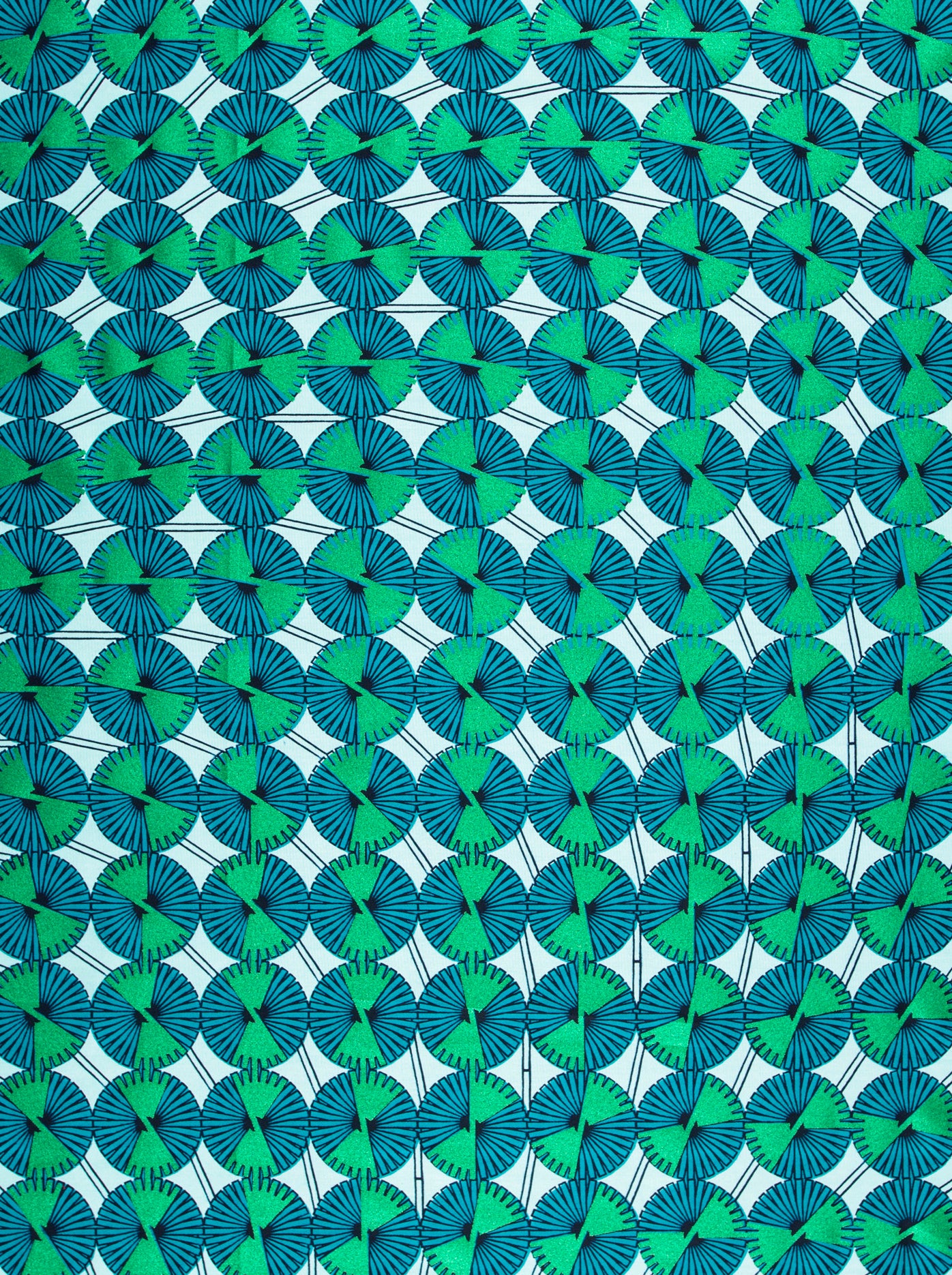 Wax Hollandais | VLW5337.042 | Emerald Green Embellished