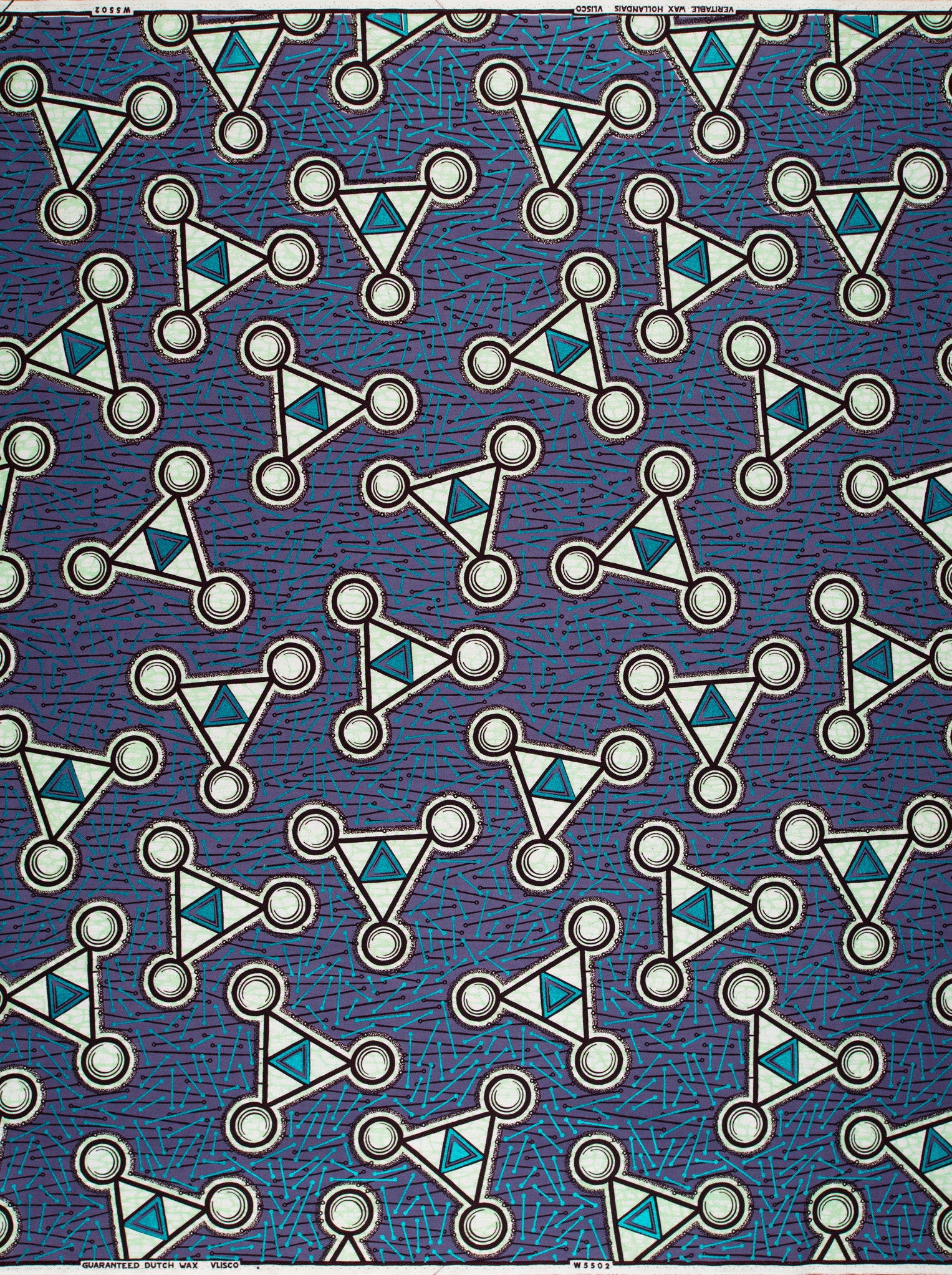 Wax Hollandais | VLW5502.006 | Blue Embellished