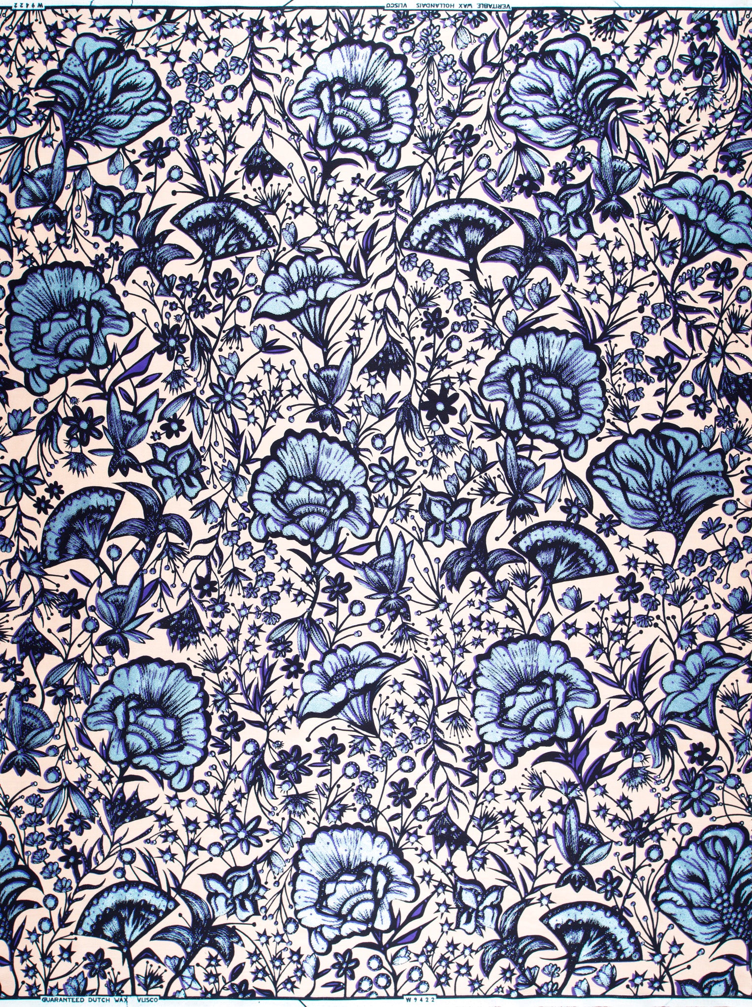 Wax Hollandais | VLW9422.019 | Pastel Blue Embellished