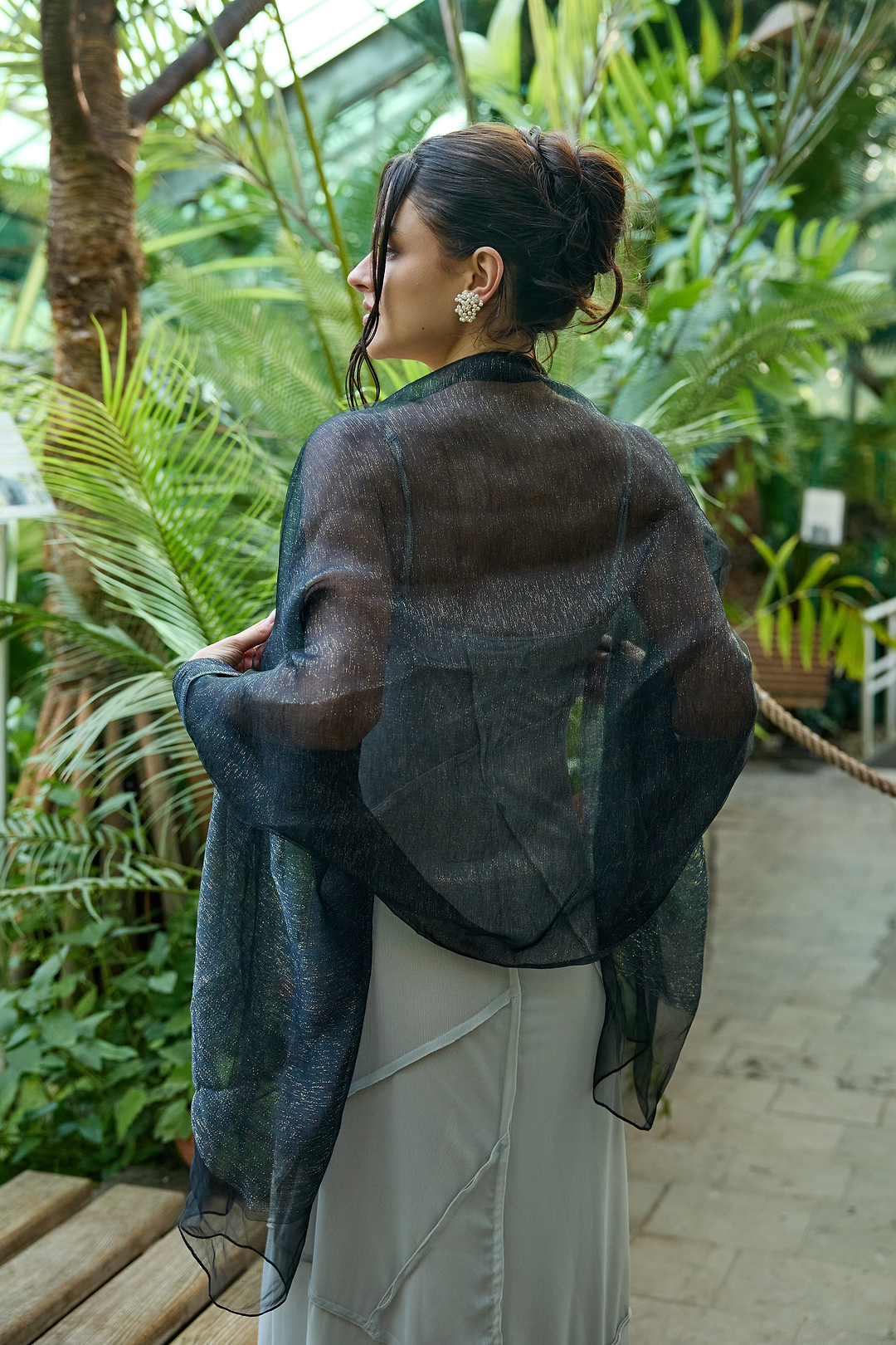 Silk Sparkle Wrap Scarf