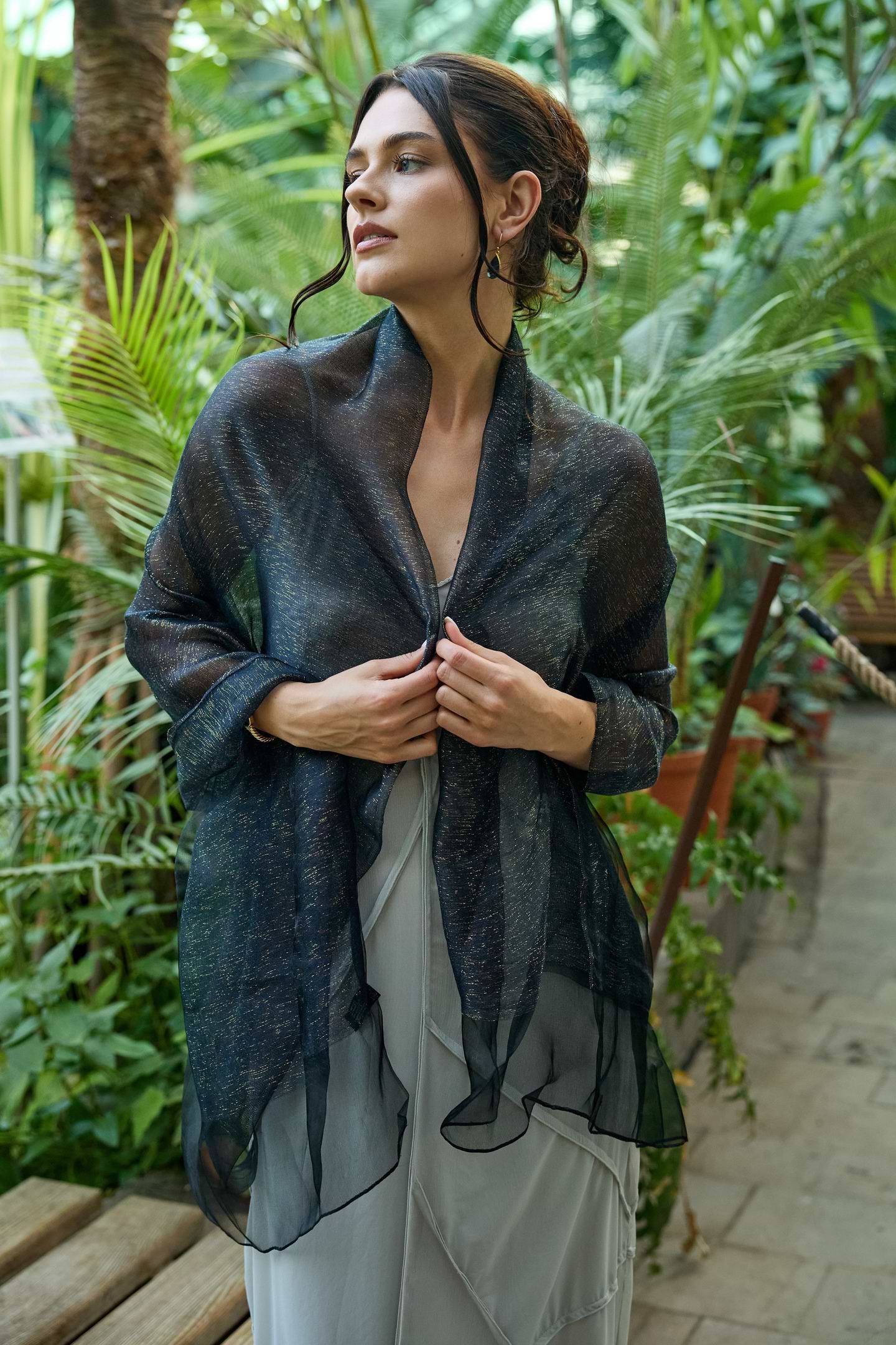 Silk Sparkle Wrap Scarf