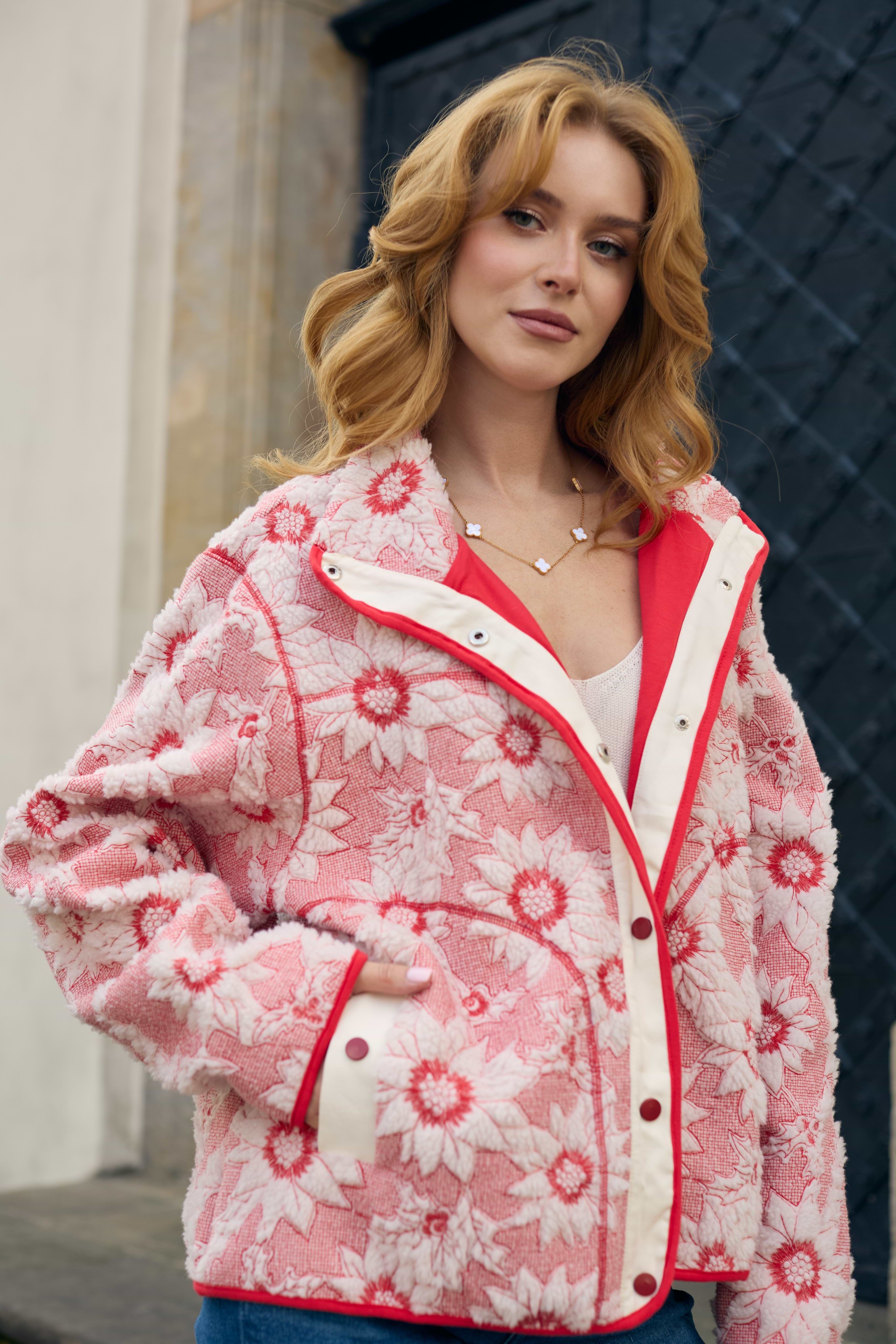 Floral Sherpa Jacket – SAACHI