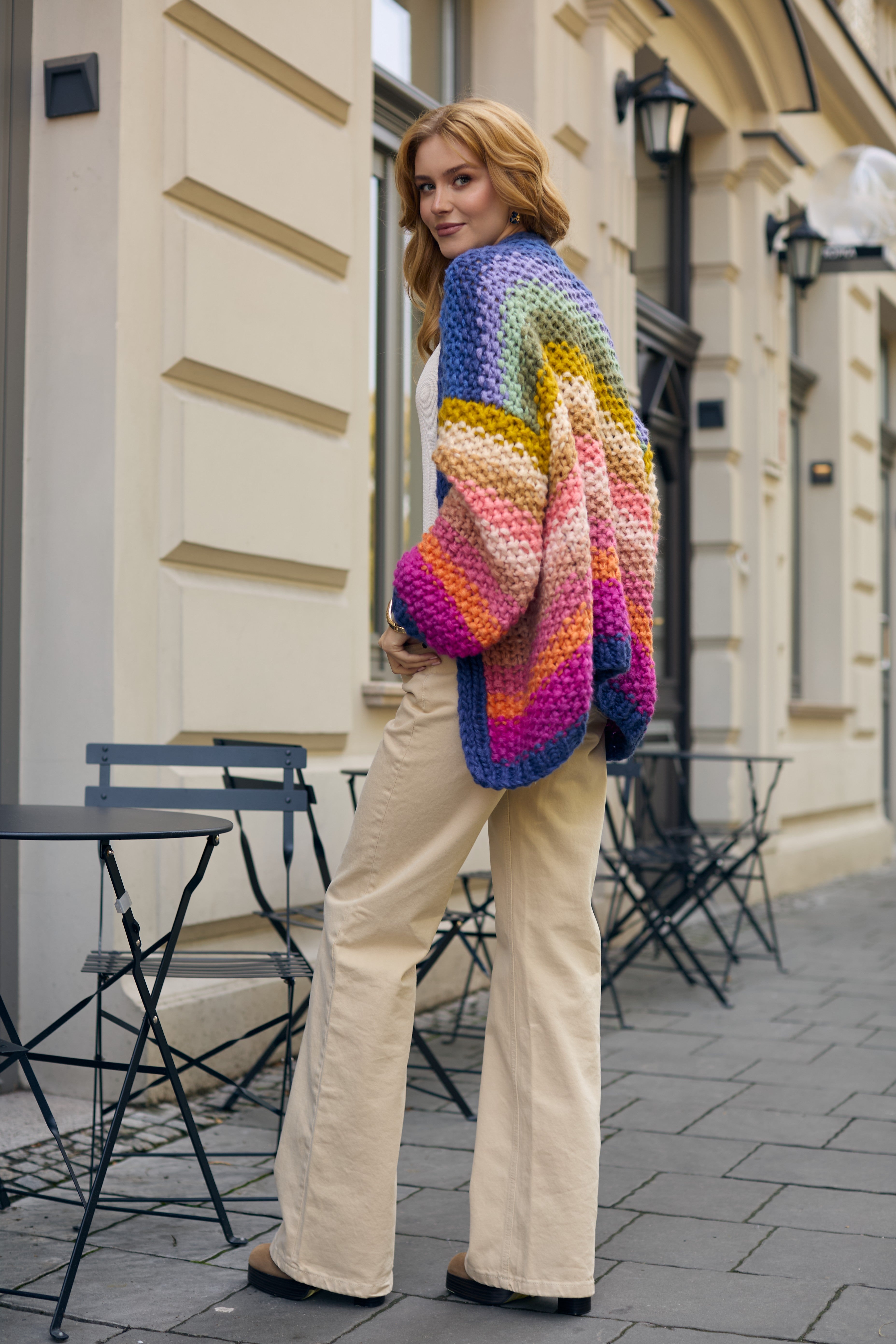 Rainbow Knitted Cardigan | Saachistyle – SAACHI