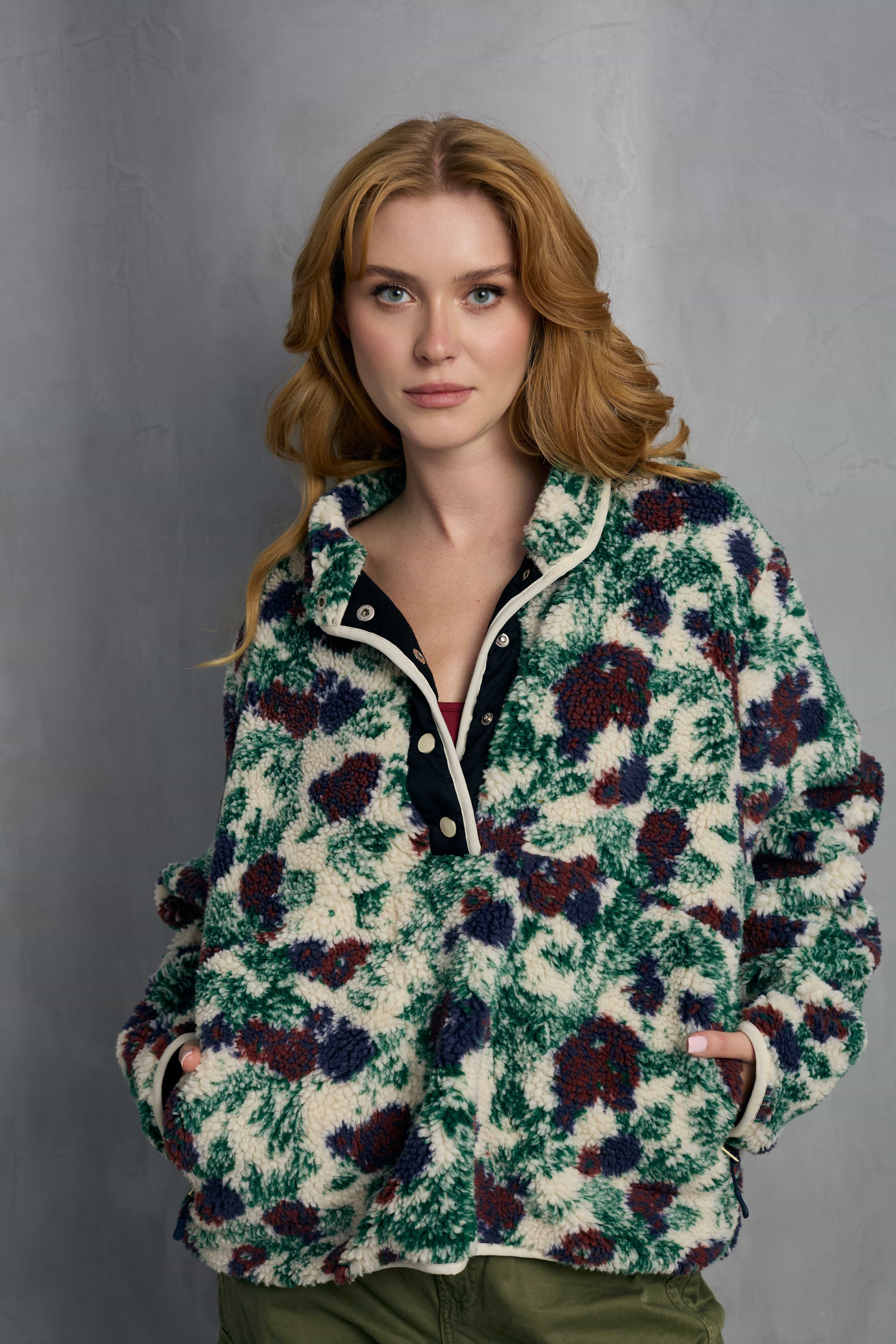 ジャケット・アウター Flower print nylon pull over セール】Flower print nylon pull over（ナイロンジャケット）｜Little