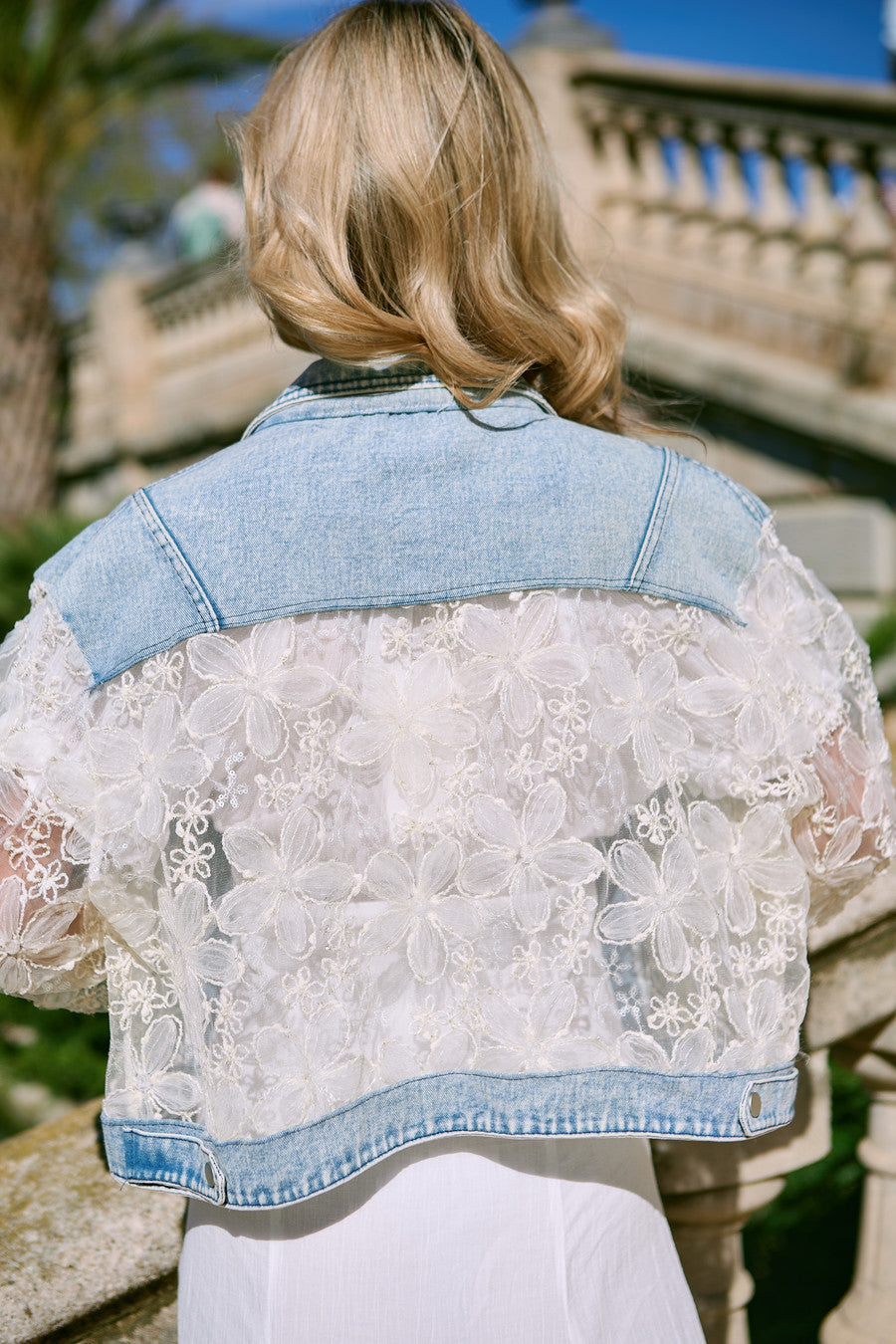 Denim Lace Jacket - Denim