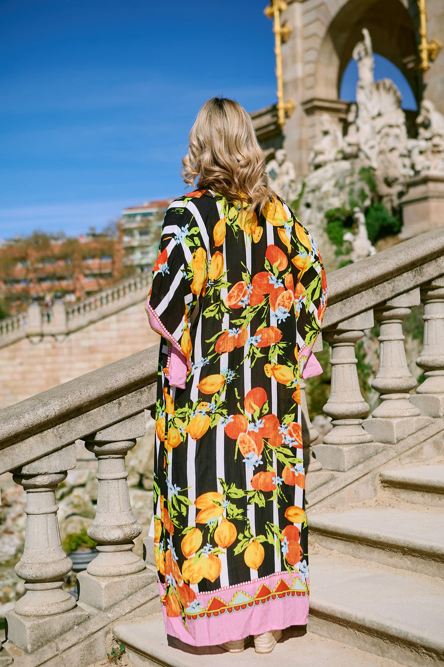 Citrus Print Kimono Long – SAACHI