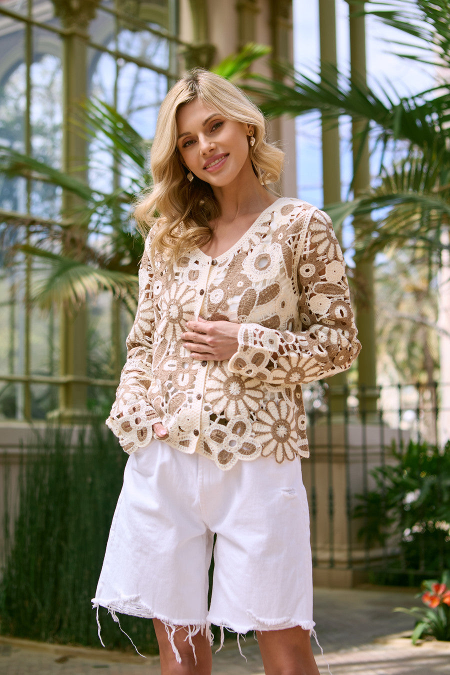 Flower Lace Crochet Jacket – SAACHI
