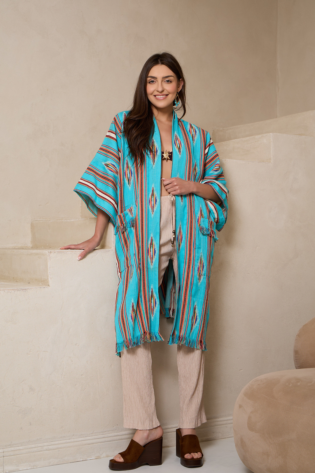 Margarita Ikat Striped Jacket