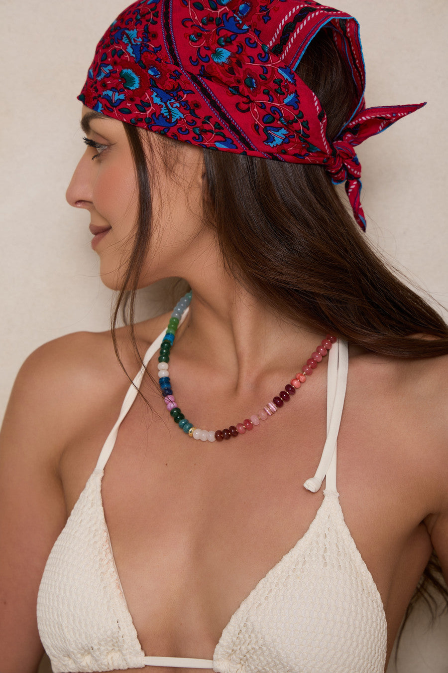 Multicolored Bandana Versatile - Deep Pink