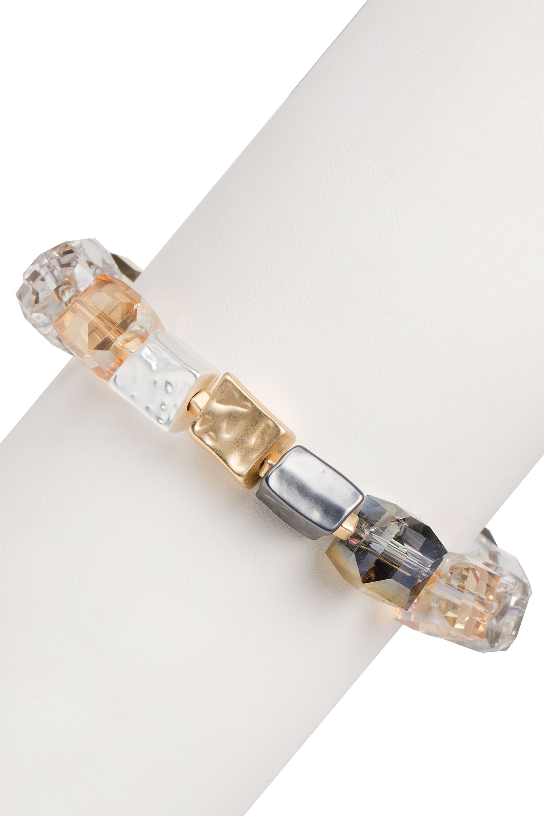 Faceted Bead & Stone Bracelet