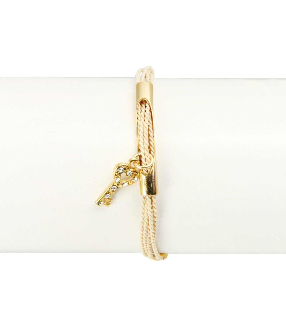 Golden Key Charm Bracelet (Set of 3)