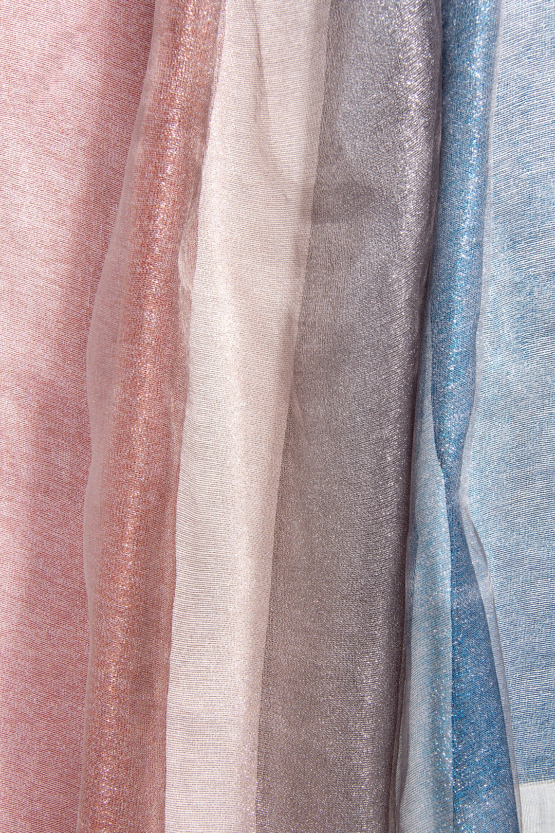 Ombre Glitz Scarf Steel Blue