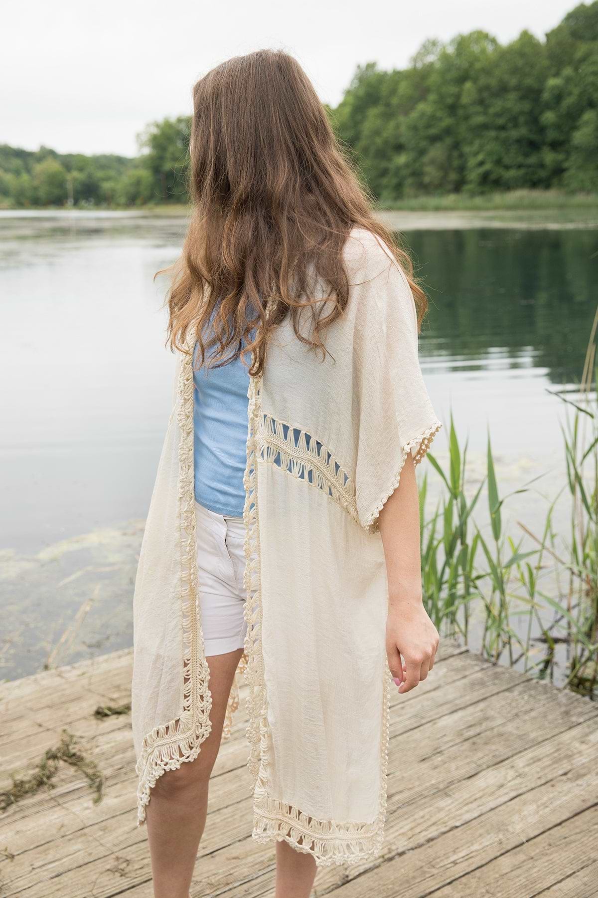 Costa Crochet Kimono Cover Up – SAACHI