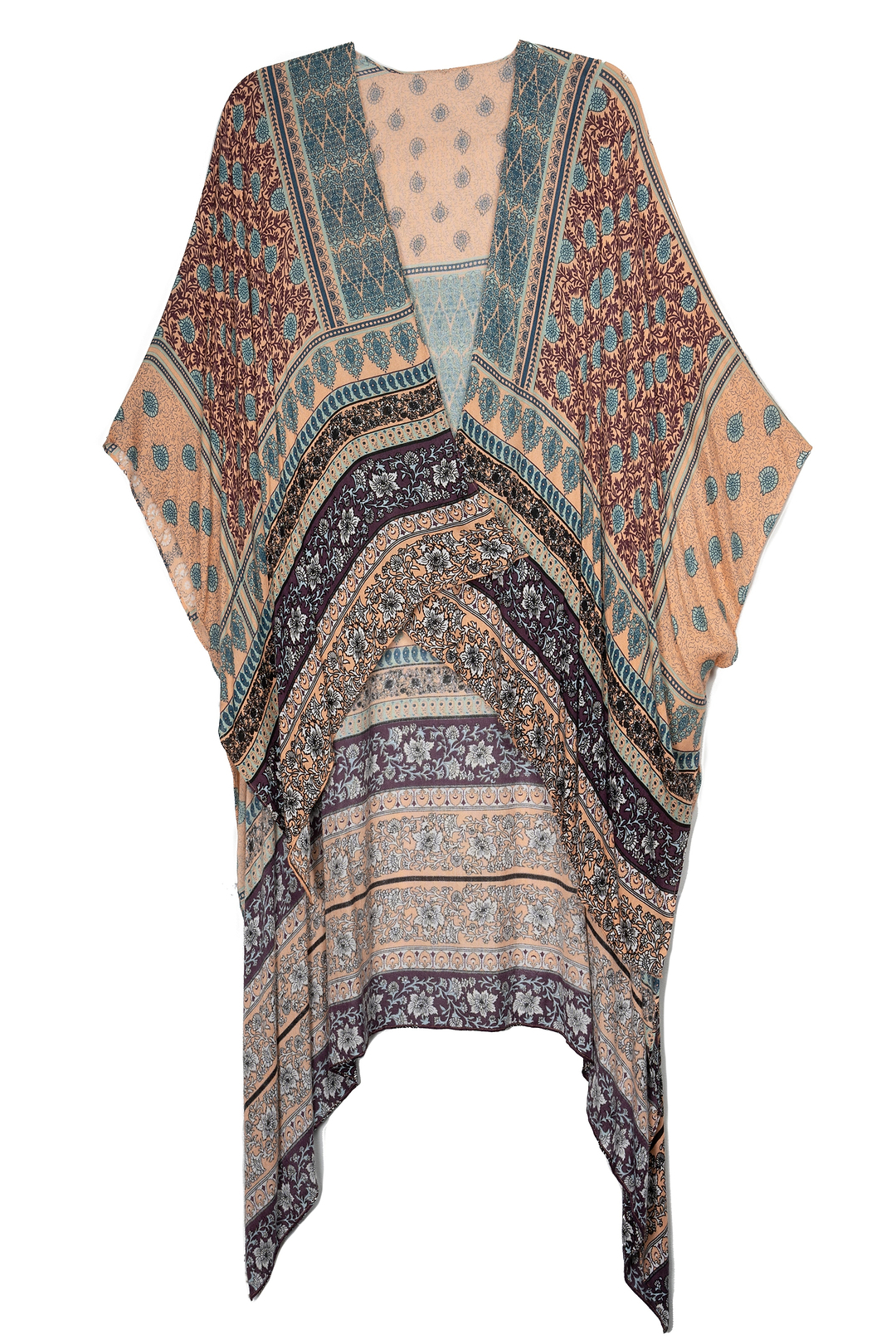 Tropical Block Kimono