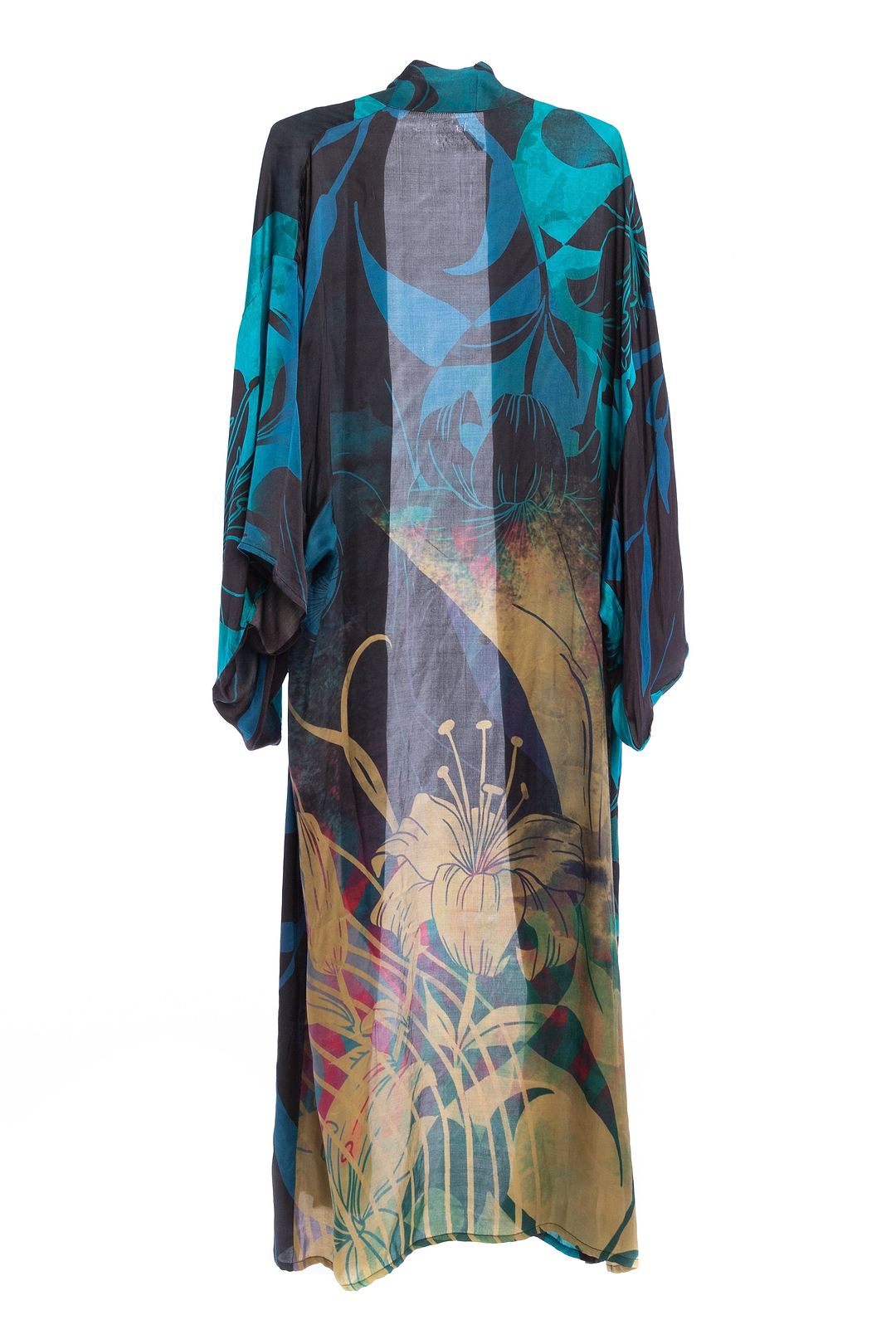 Summer ulta Kimono Abstract Midnight Blue