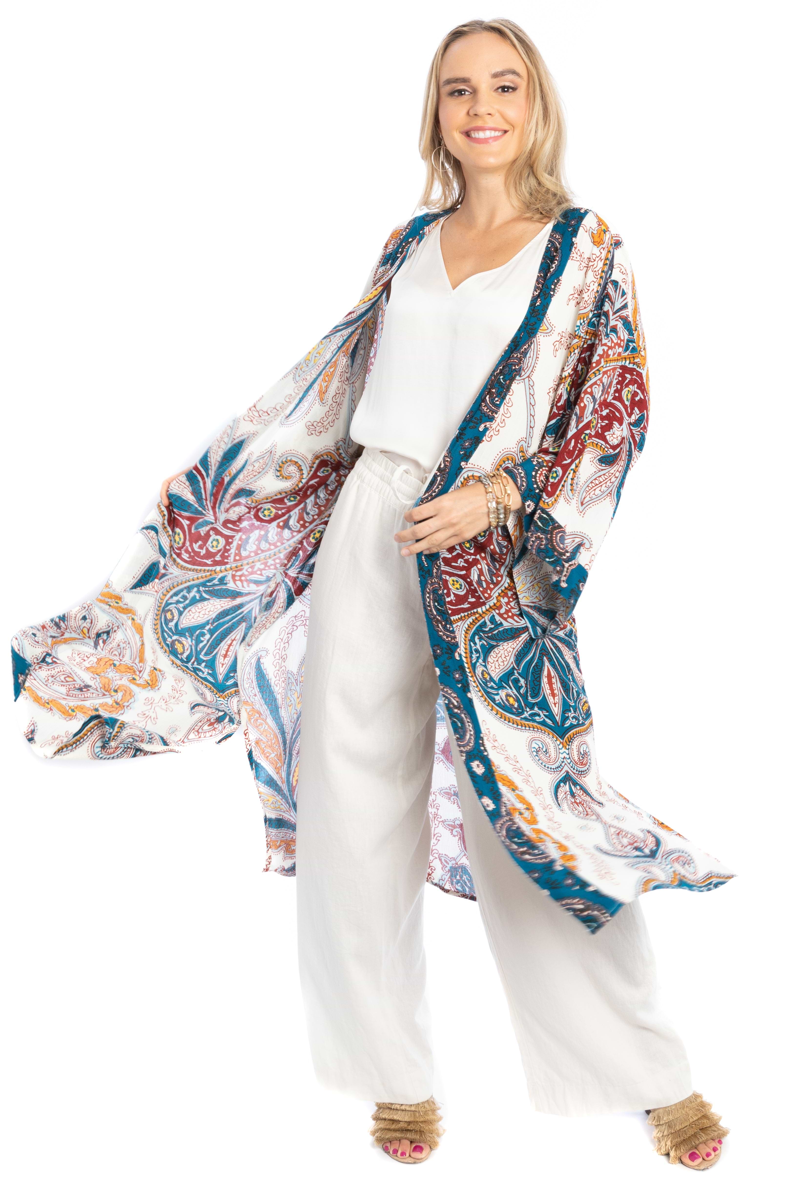 Paisley Mixed Print Kimono Long – SAACHI