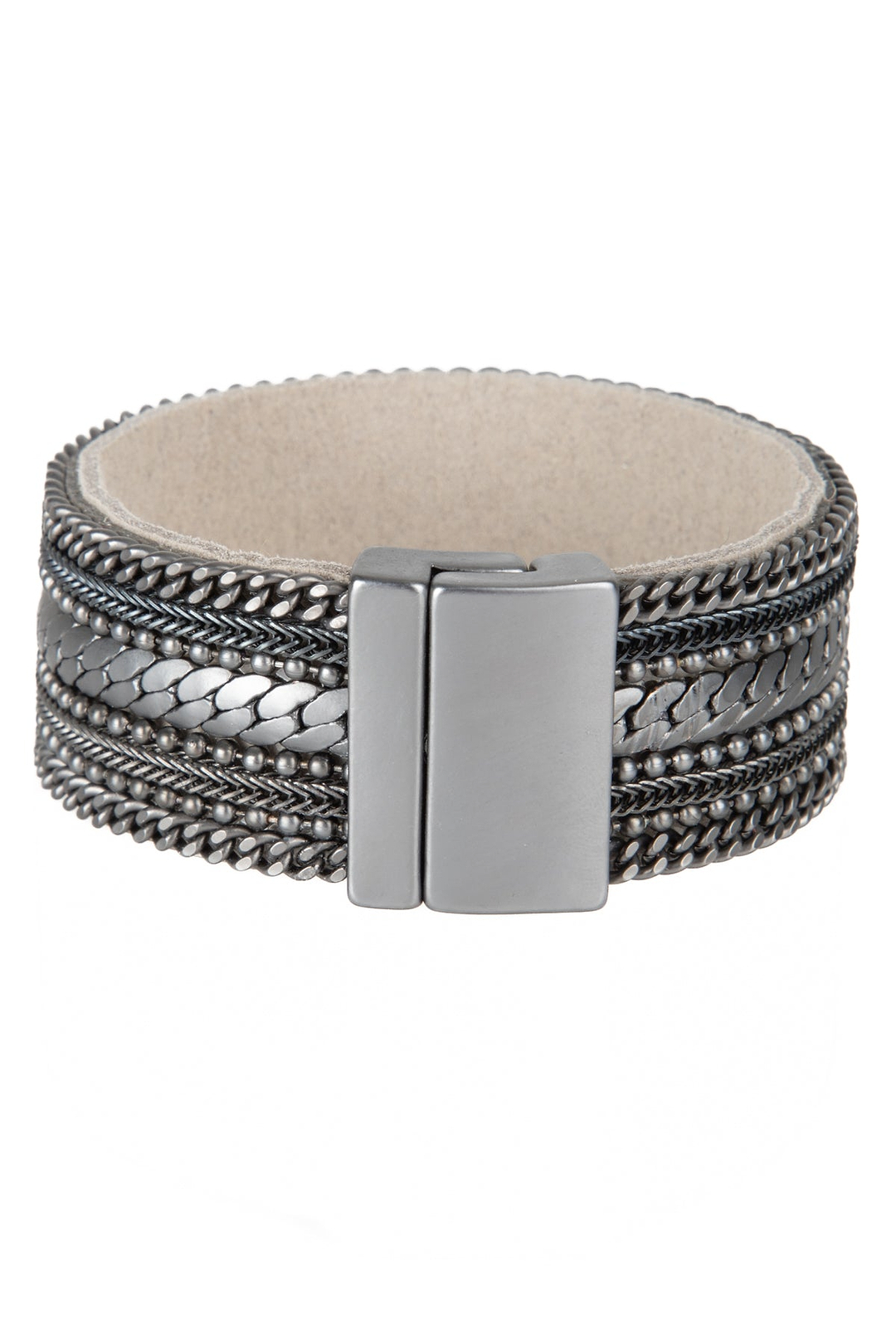 Dainty Chains Leather Bracelet