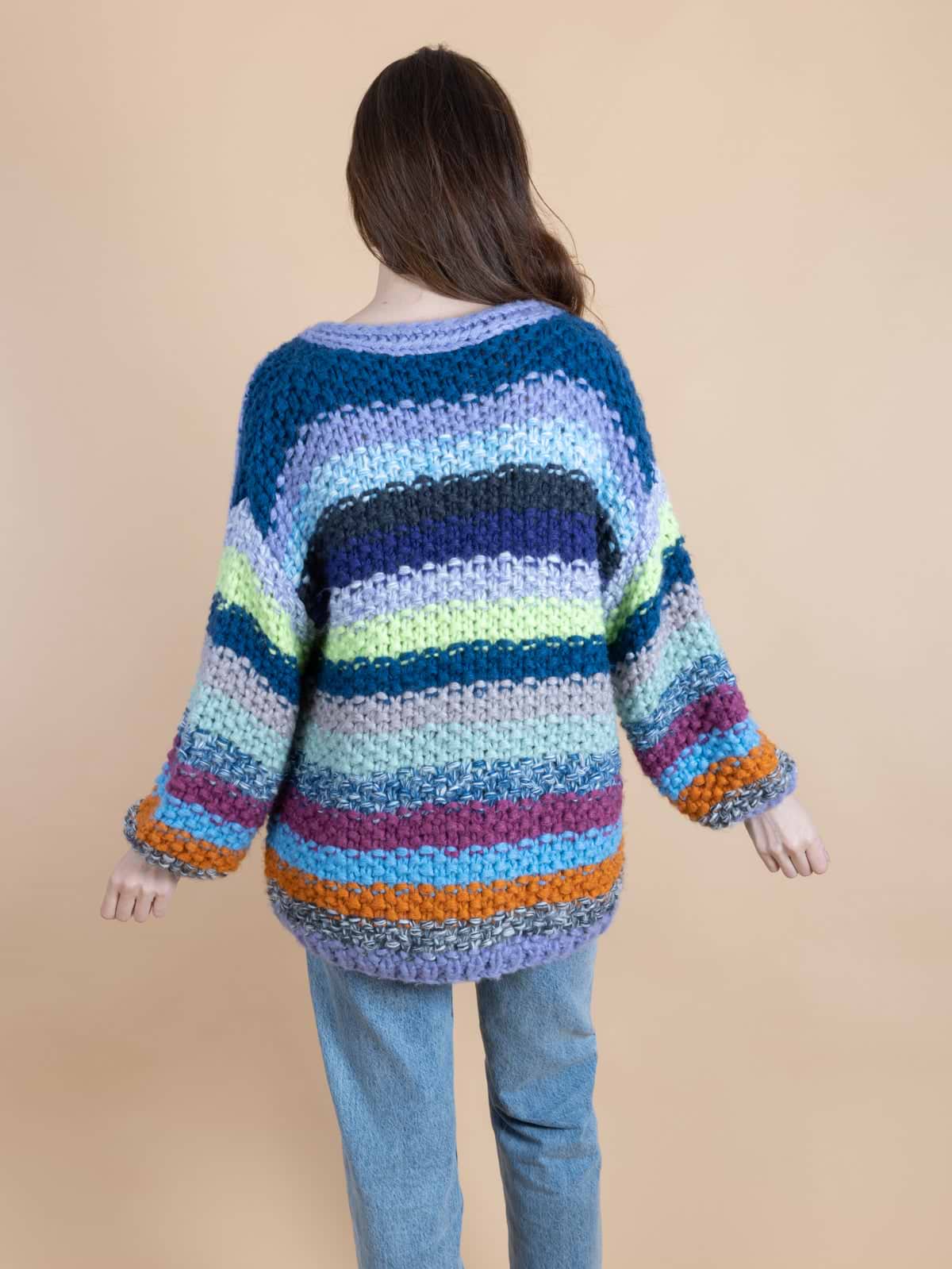 Rainbow Knitted Cardigan | Saachistyle – SAACHI