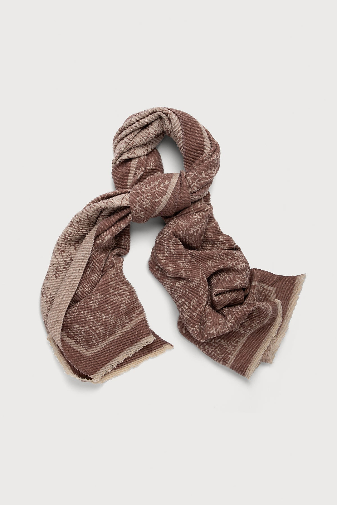 Floral Crinkle Reversible Scarf For Winter