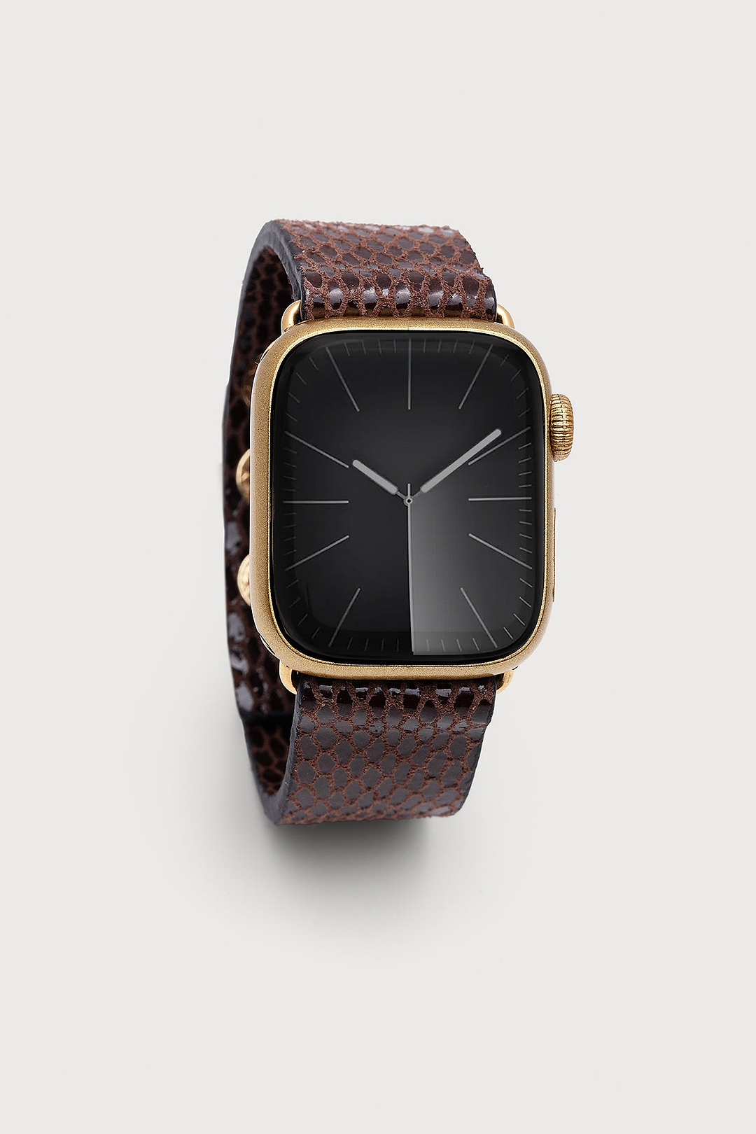 Snakeprint Embossed Leather Apple Watch Band