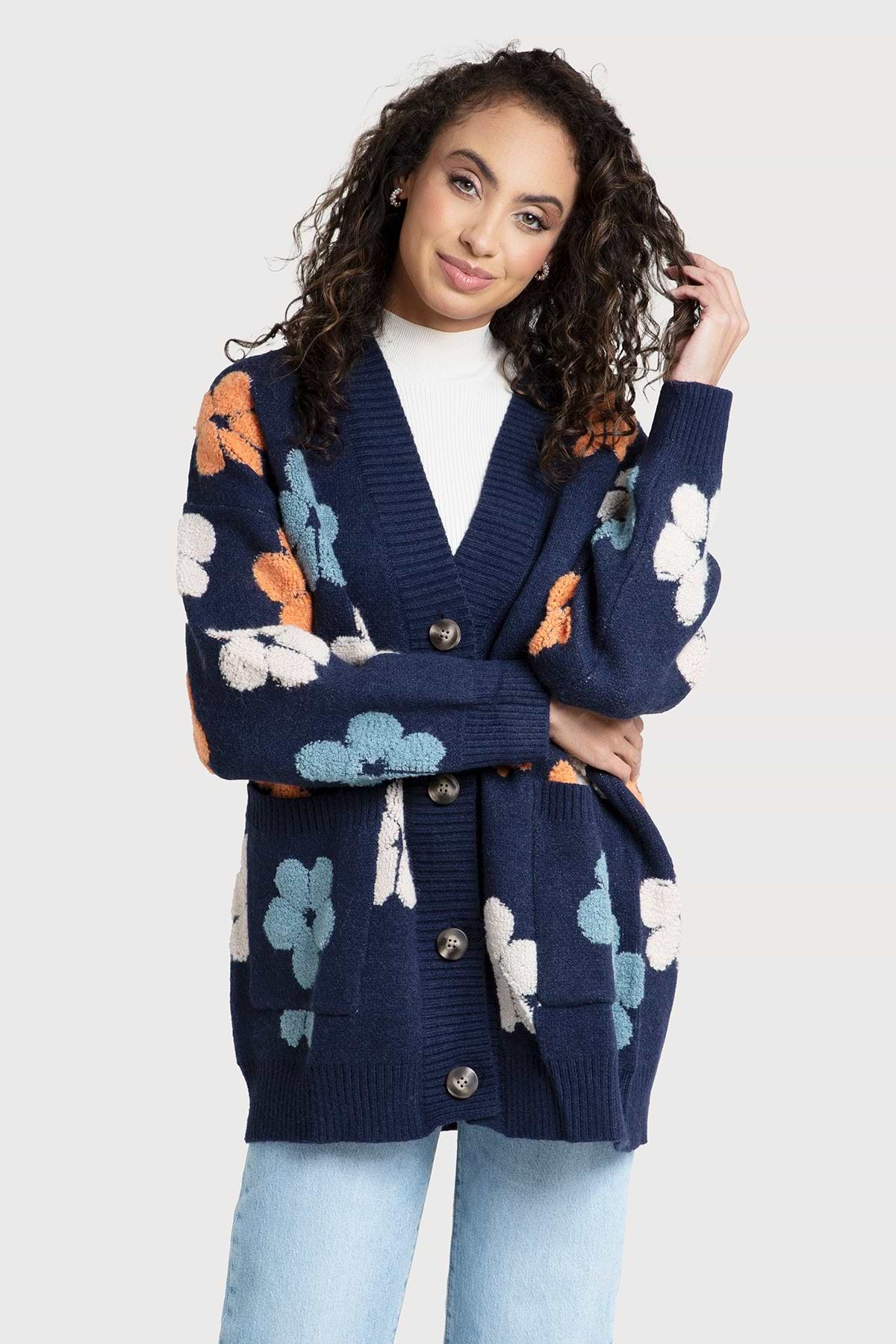 Floral Knit Cardigan – SAACHI
