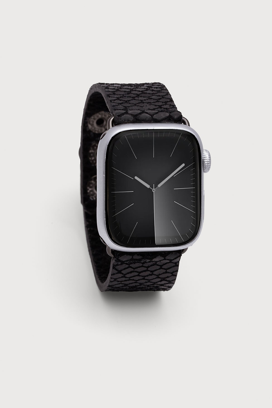 Snakeprint Embossed Leather Apple Watch Band