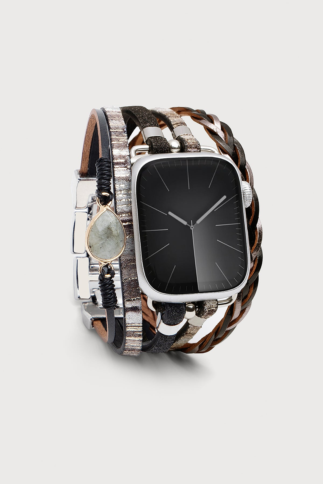 Boho Crystal Leather Apple Band