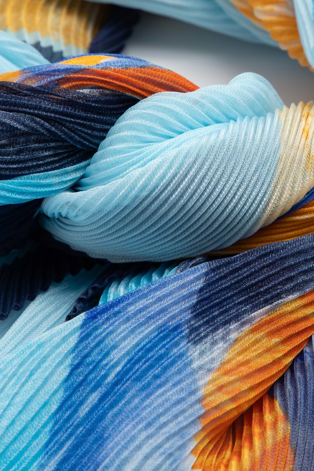 Koi Pond Pleated Scarf