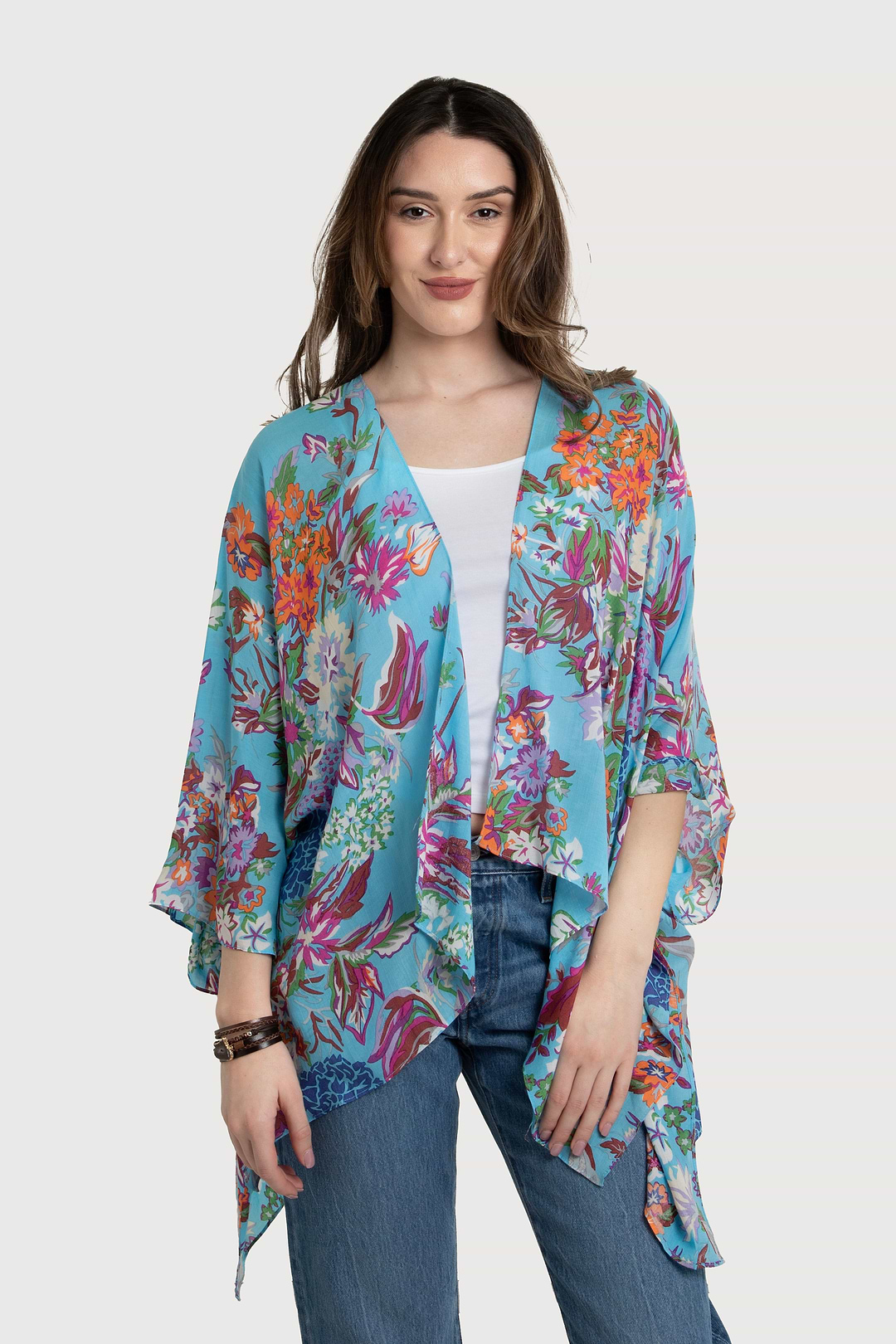 Lasley Kimono - SAACHI - Light Blue - Kimono