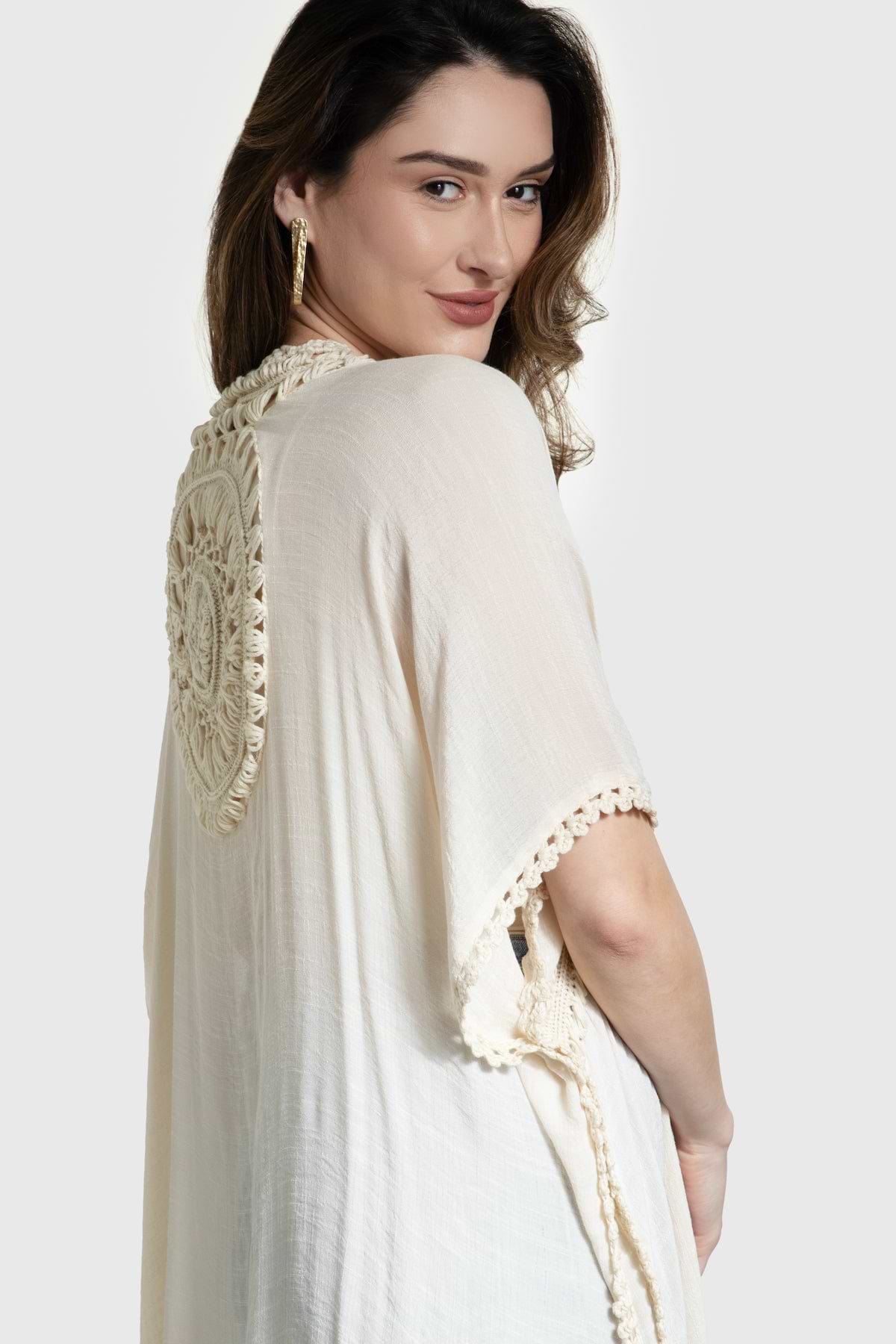 Costa Crochet Kimono Cover Up – SAACHI