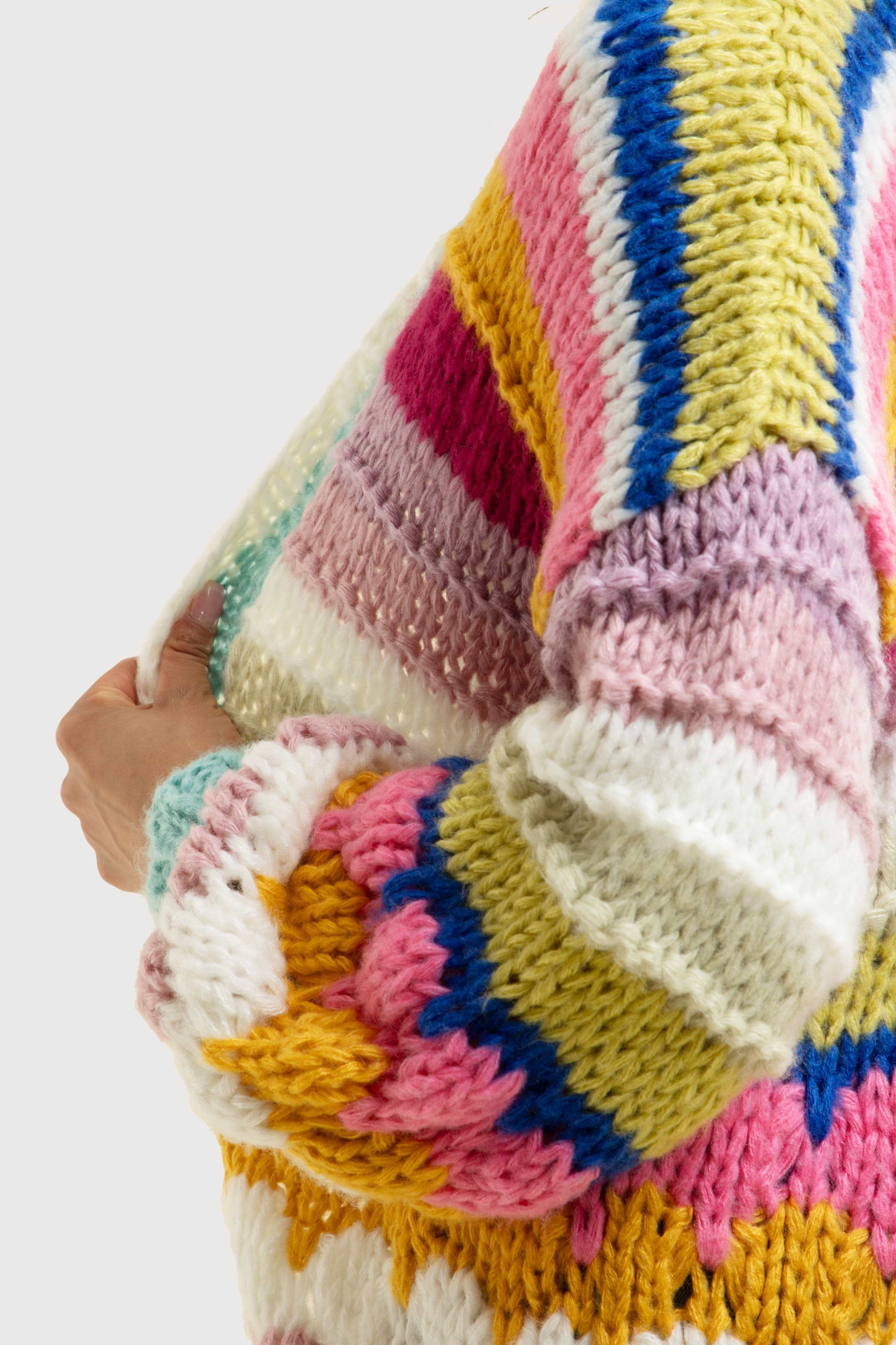 トップス amachi. rainy pattern knit cardigan amachi. rainy pattern knit cardigan