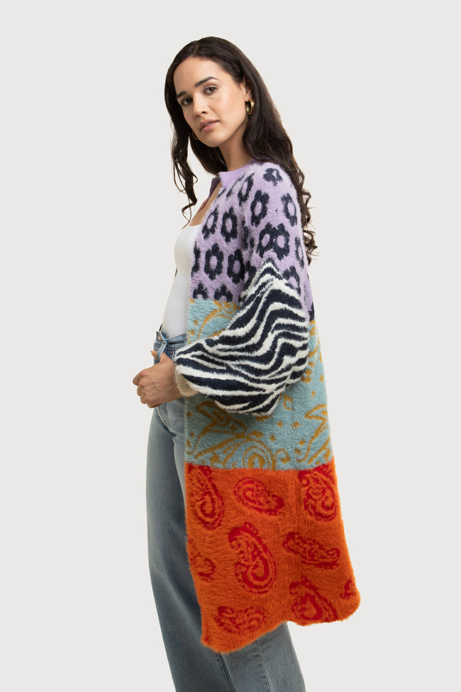 Soft Multi Patterned Cardigan – SAACHI