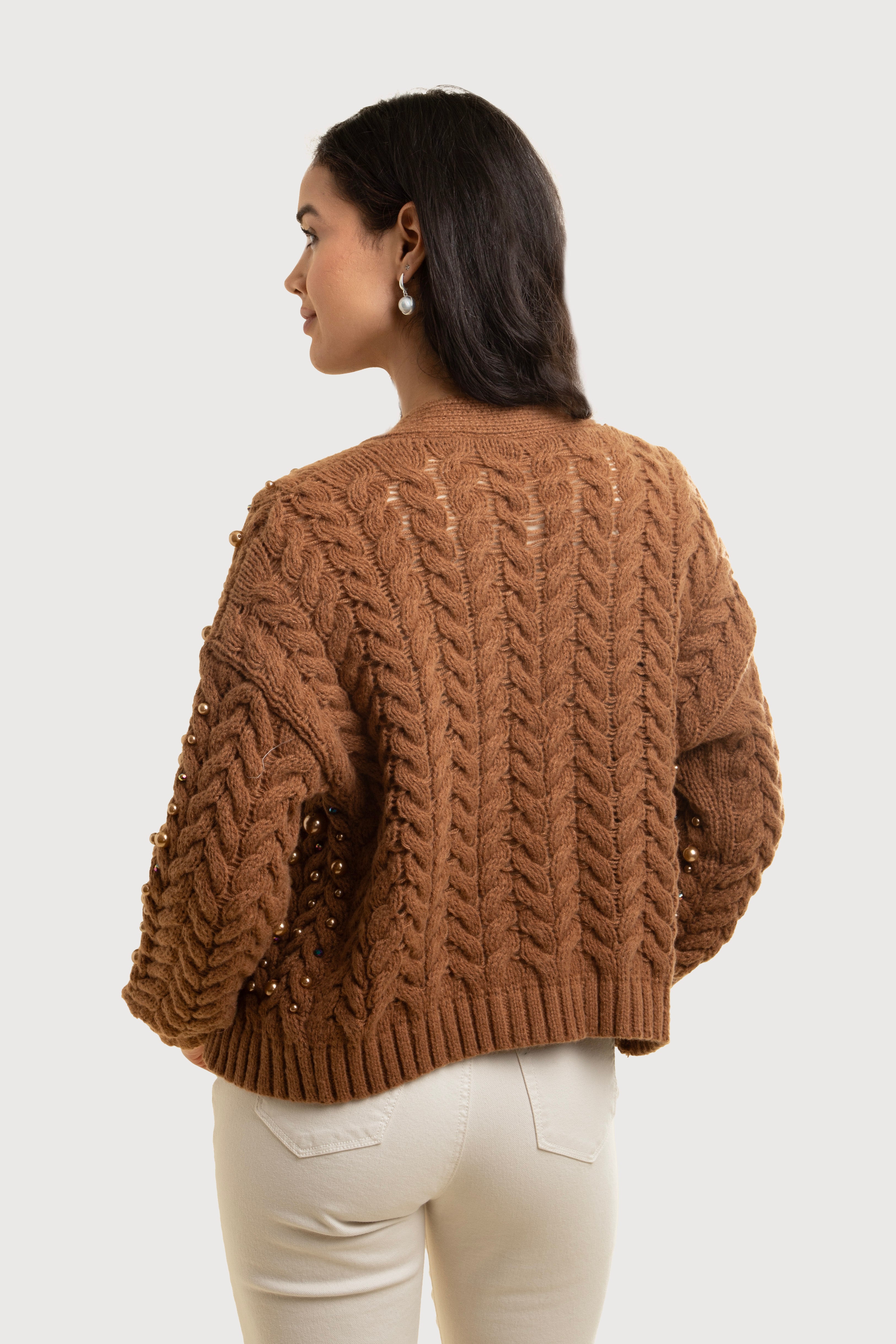 Holiday Cardigan Pearl Knit – SAACHI