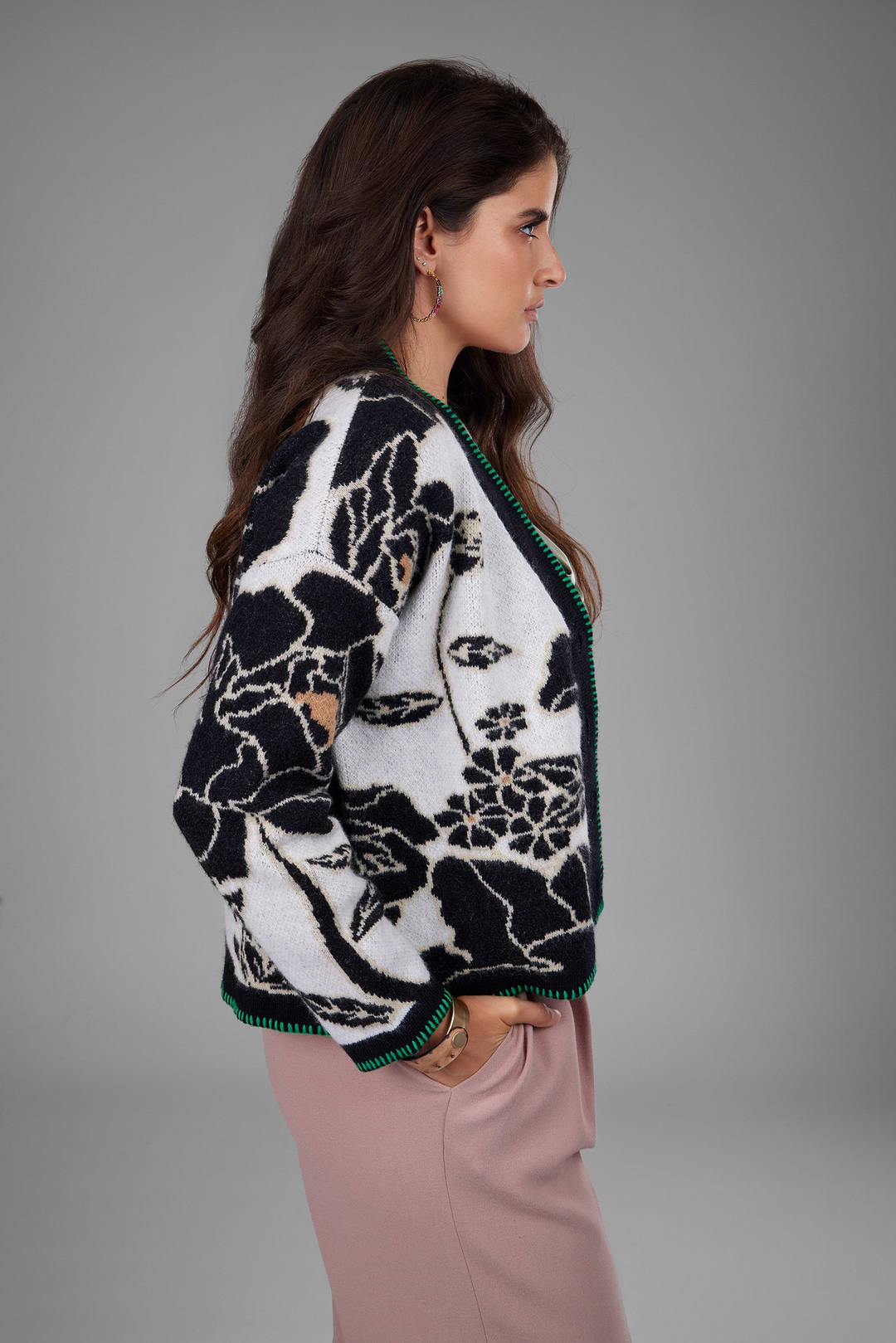 Cardigan imprimé floral avec capuche pour fille - whisper Cardigan imprimé floral avec capuche pour fille - whisper