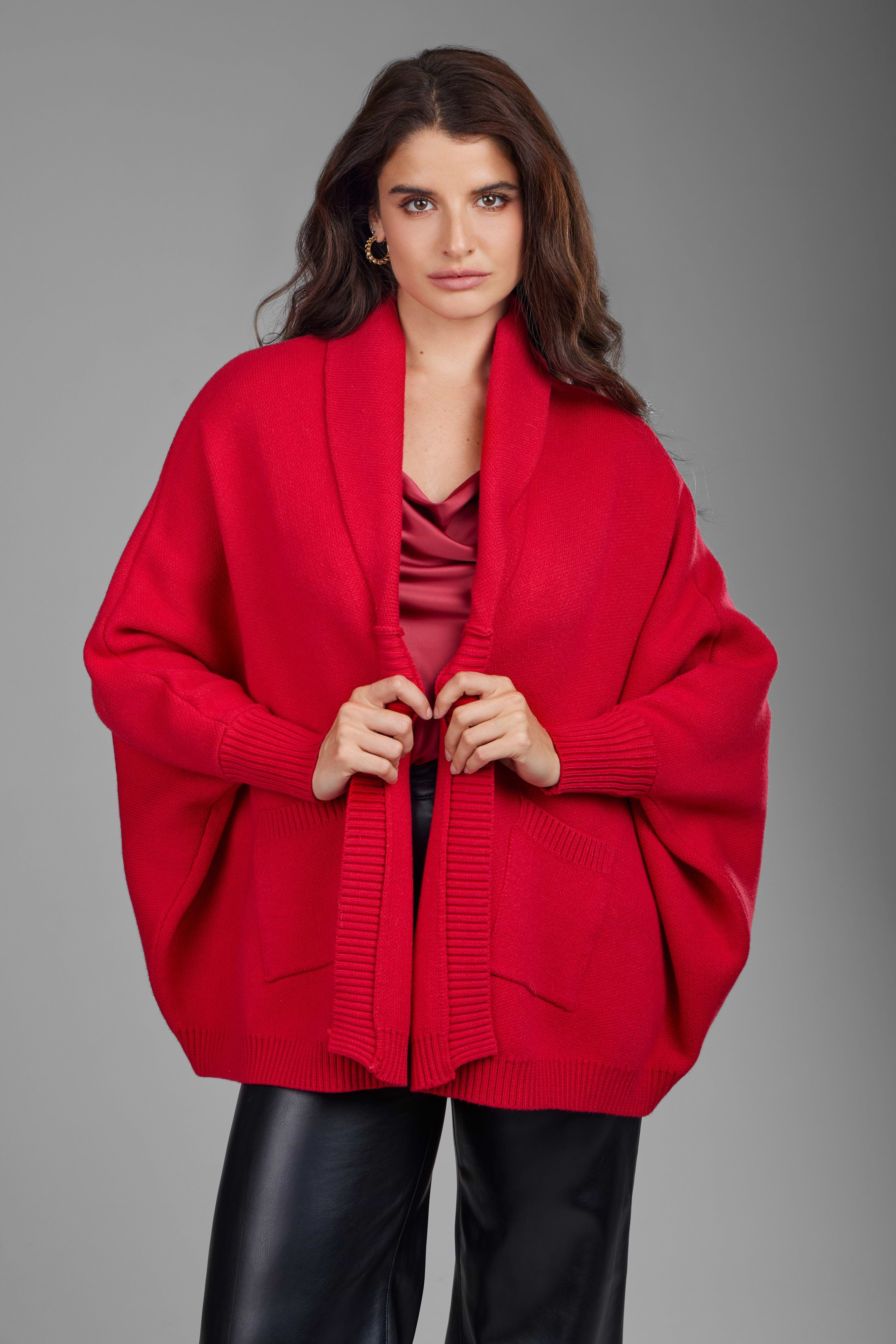 Open Front Oversized Cardigan Sweater – SAACHI