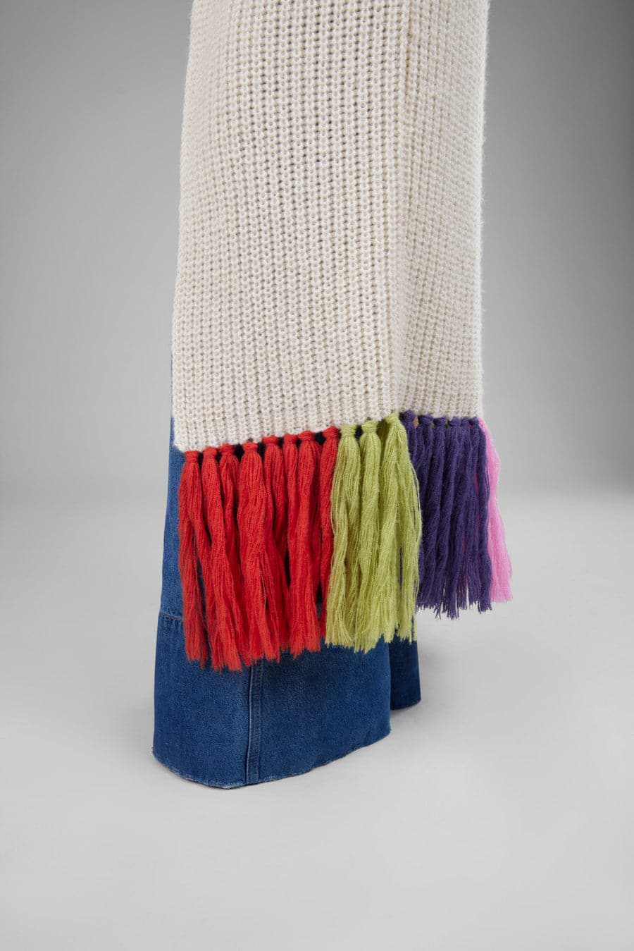 Rainbow Tassel Knit Kimono – SAACHI