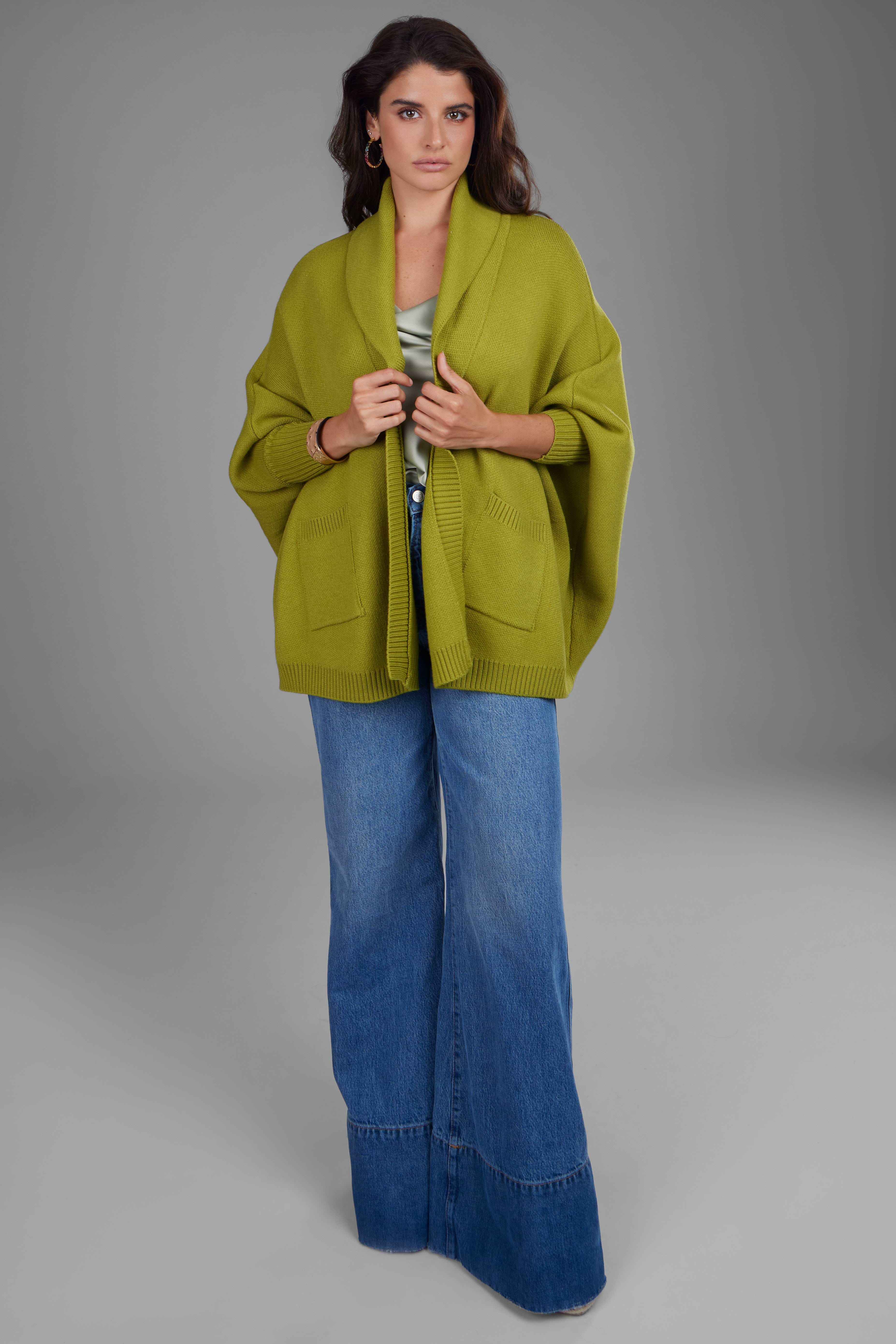 Open Front Oversized Cardigan Sweater – SAACHI