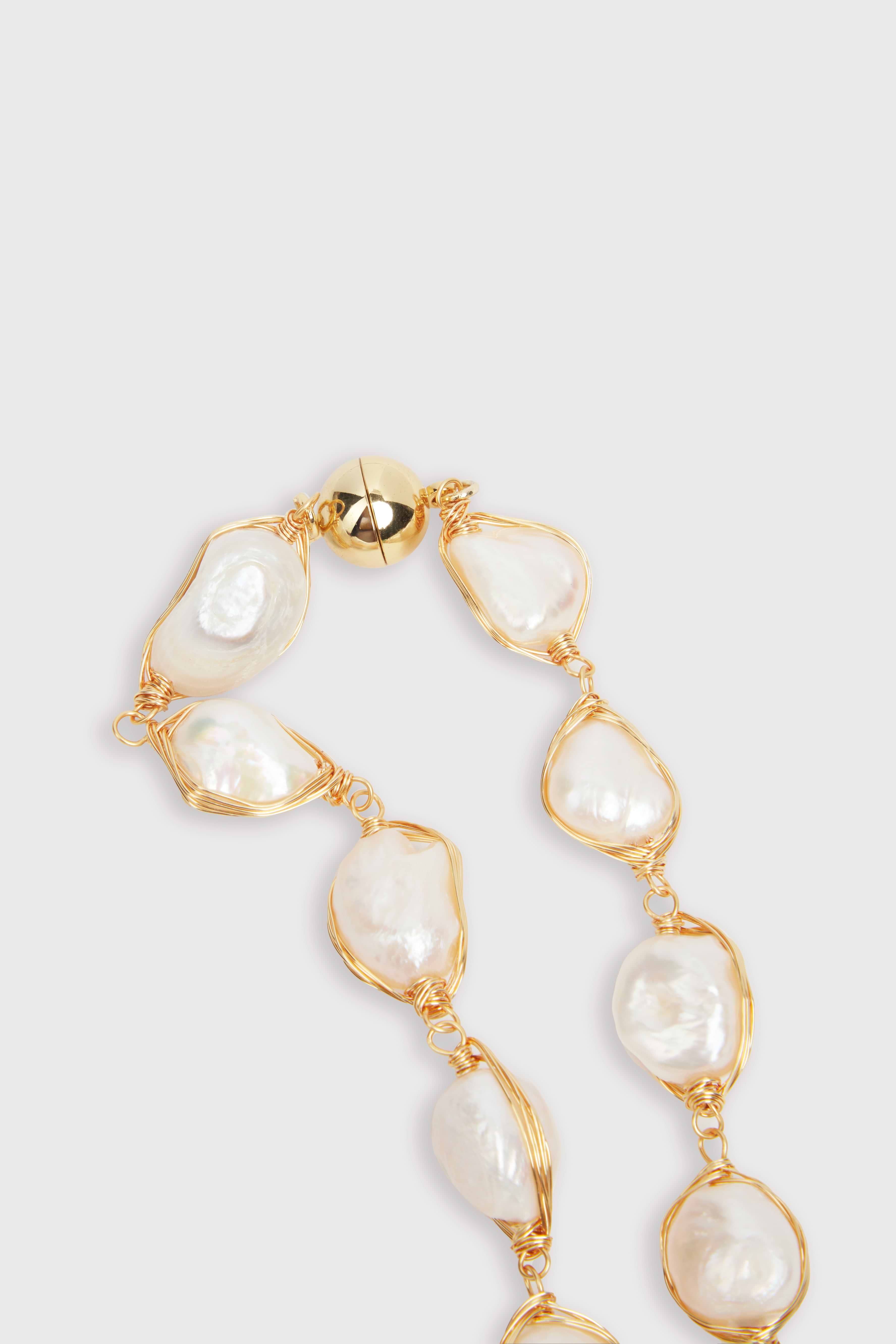 Turquoise Baroque Pearl Necklace – SAACHI