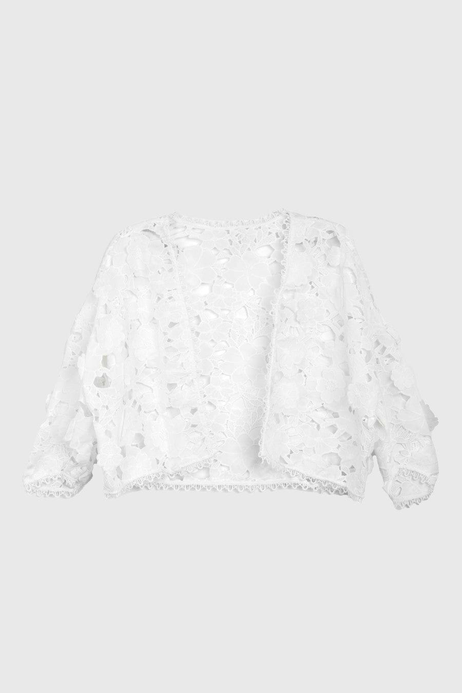 Floral Lace Cut Out Bolero – SAACHI