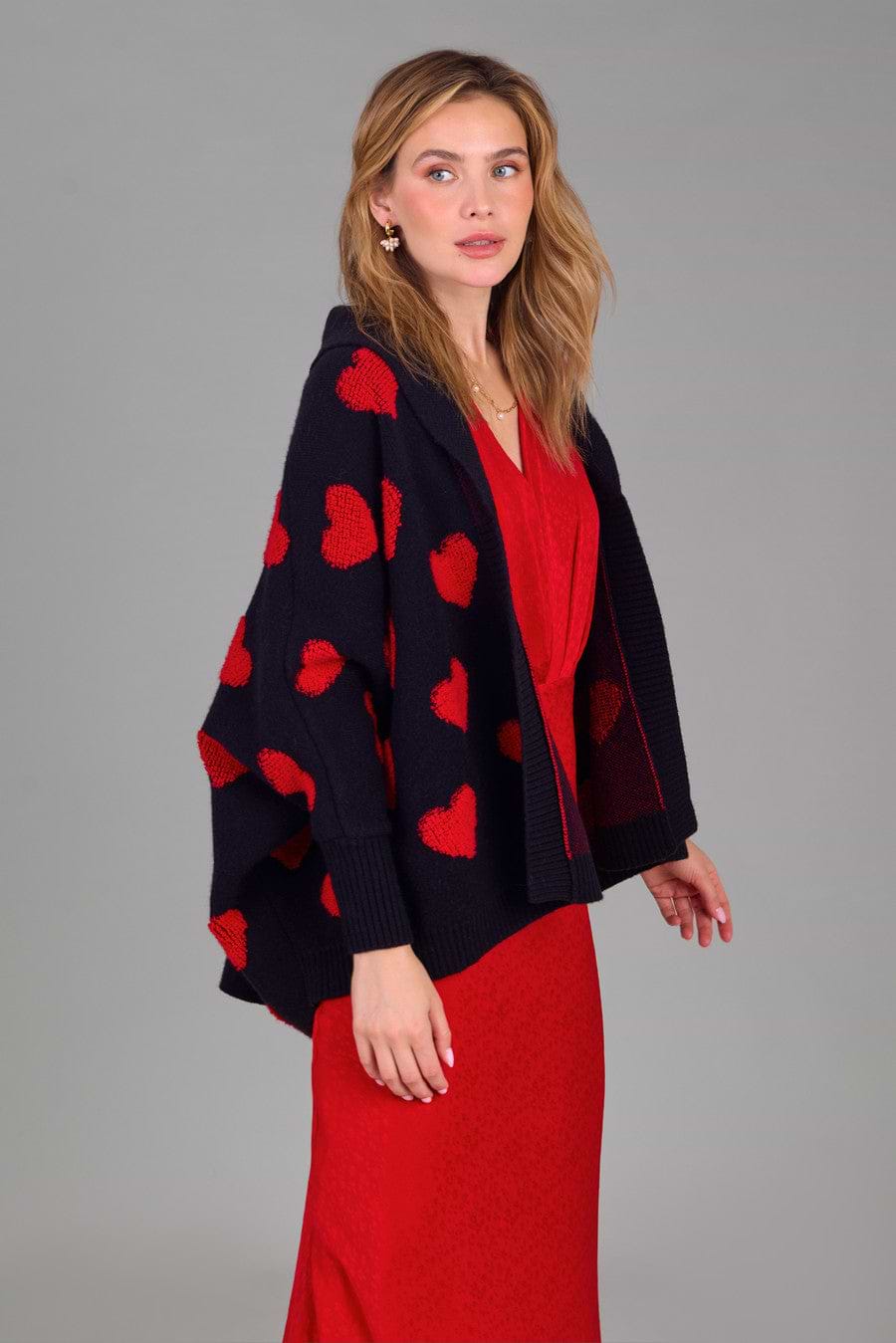 Heart Cardigan Ribbed Knit – SAACHI Heart Cardigan Ribbed Knit – SAACHI